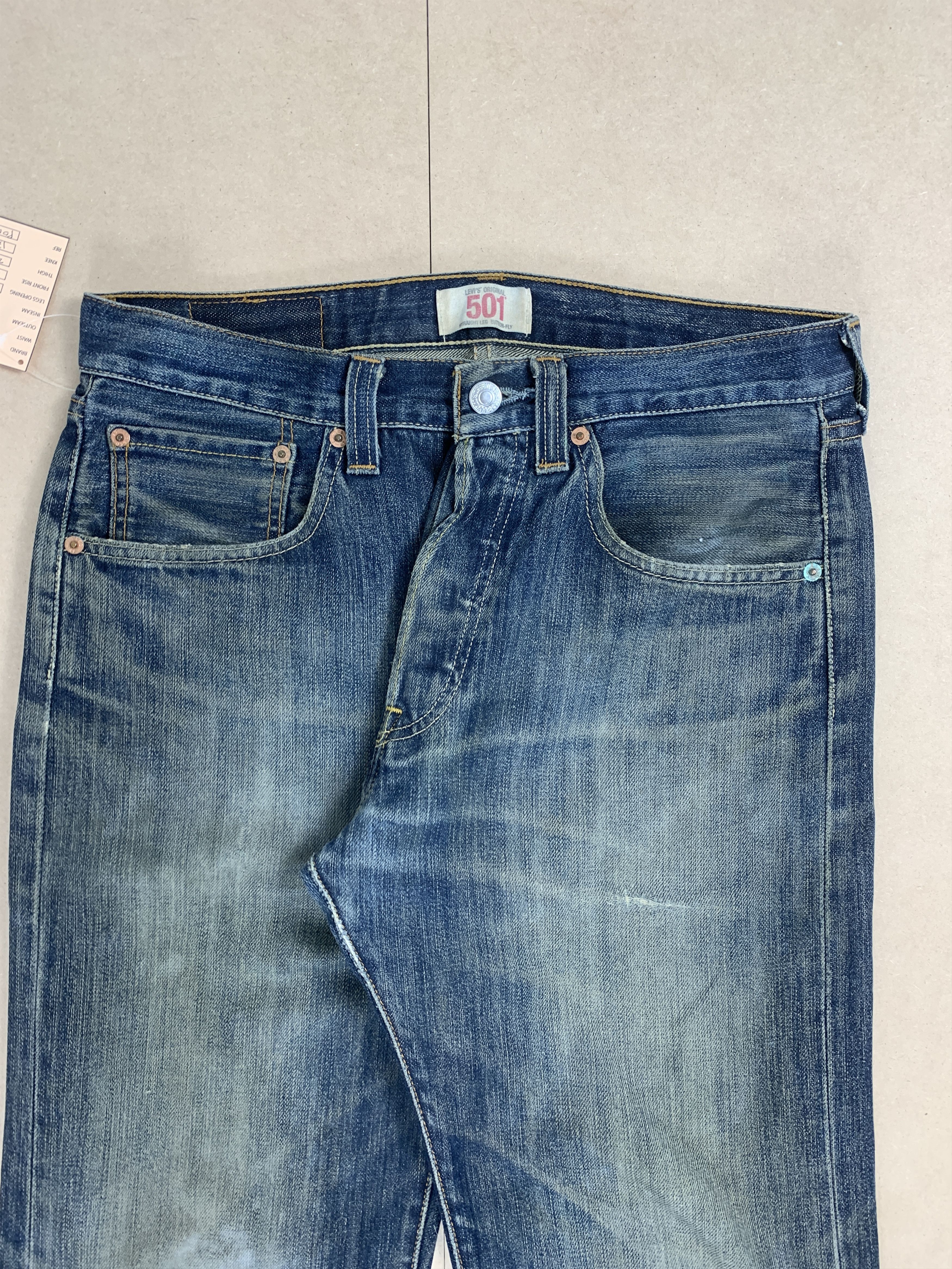 Levi's Vintage LEVI'S 501 Distressed Faded Straight Cut Jeans P0062 Size US 31 - 3 Thumbnail