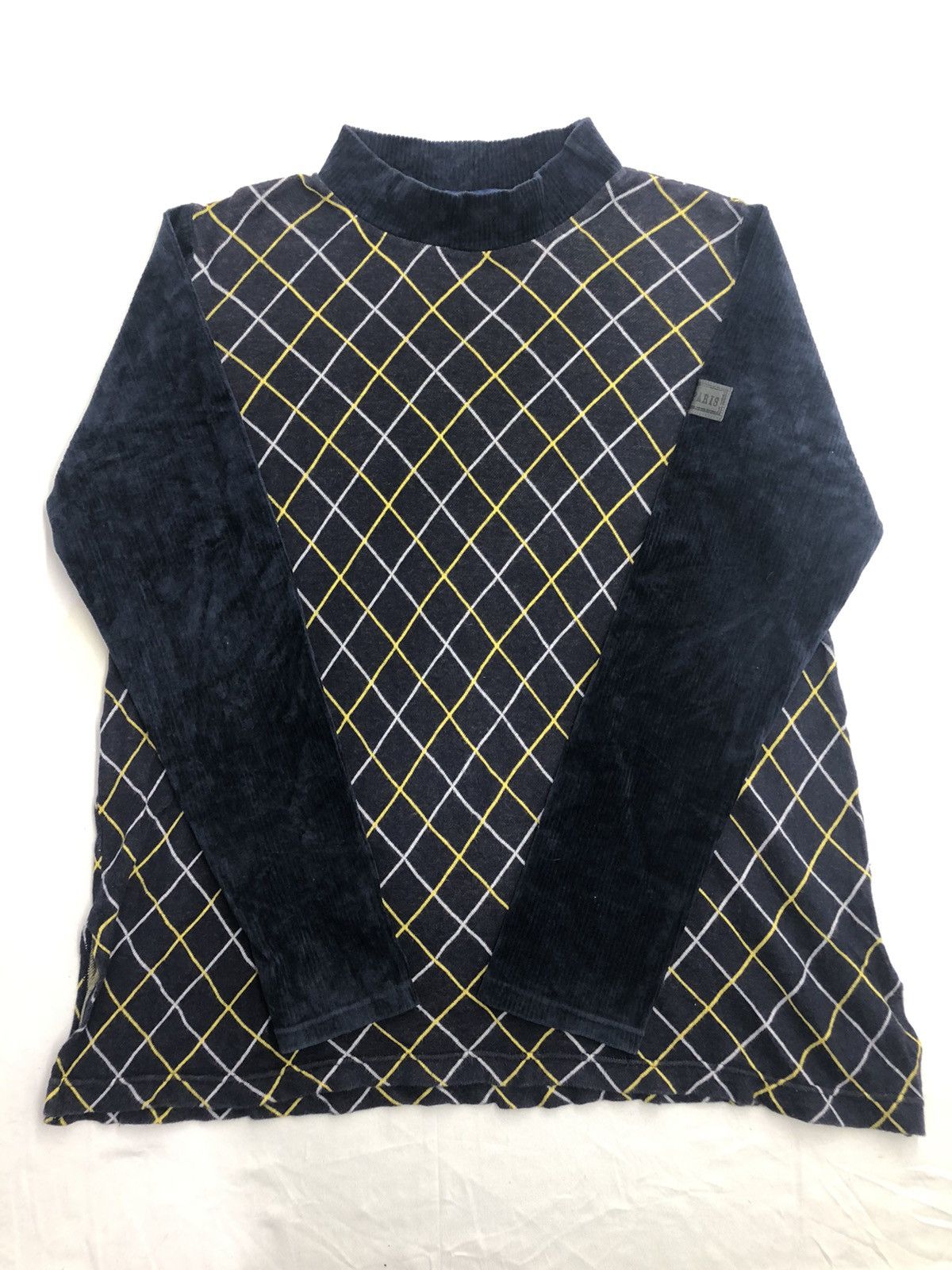 image of Elle Paris Long Sleeve Shirt in Blue, Men's (Size Medium)