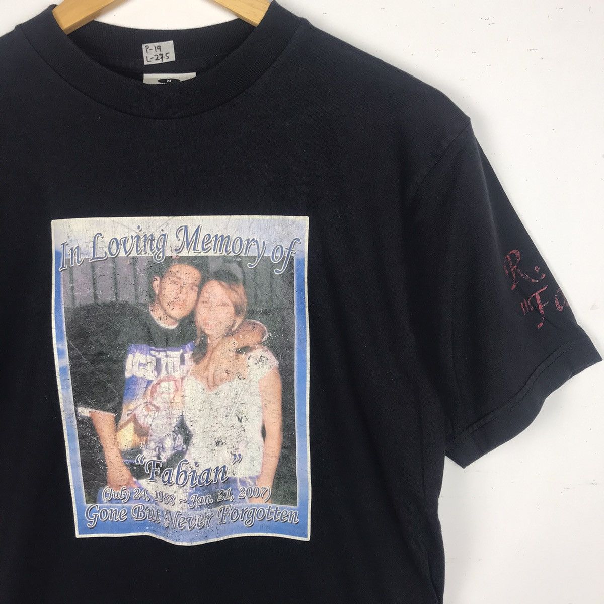 Rap Tees Vintage 90s Fabian Memorial “Rip Fabian” Size US M / EU 48-50 / 2 - 5 Thumbnail