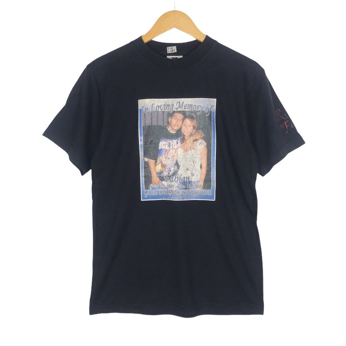 image of Rap Tees x Vintage Best Offer Vintage 90's Fabian Memorial “Rip Fabian” in Black, Men's (Size Mediu