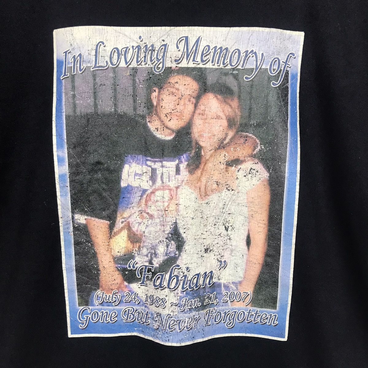 Rap Tees Vintage 90s Fabian Memorial “Rip Fabian” Size US M / EU 48-50 / 2 - 4 Thumbnail