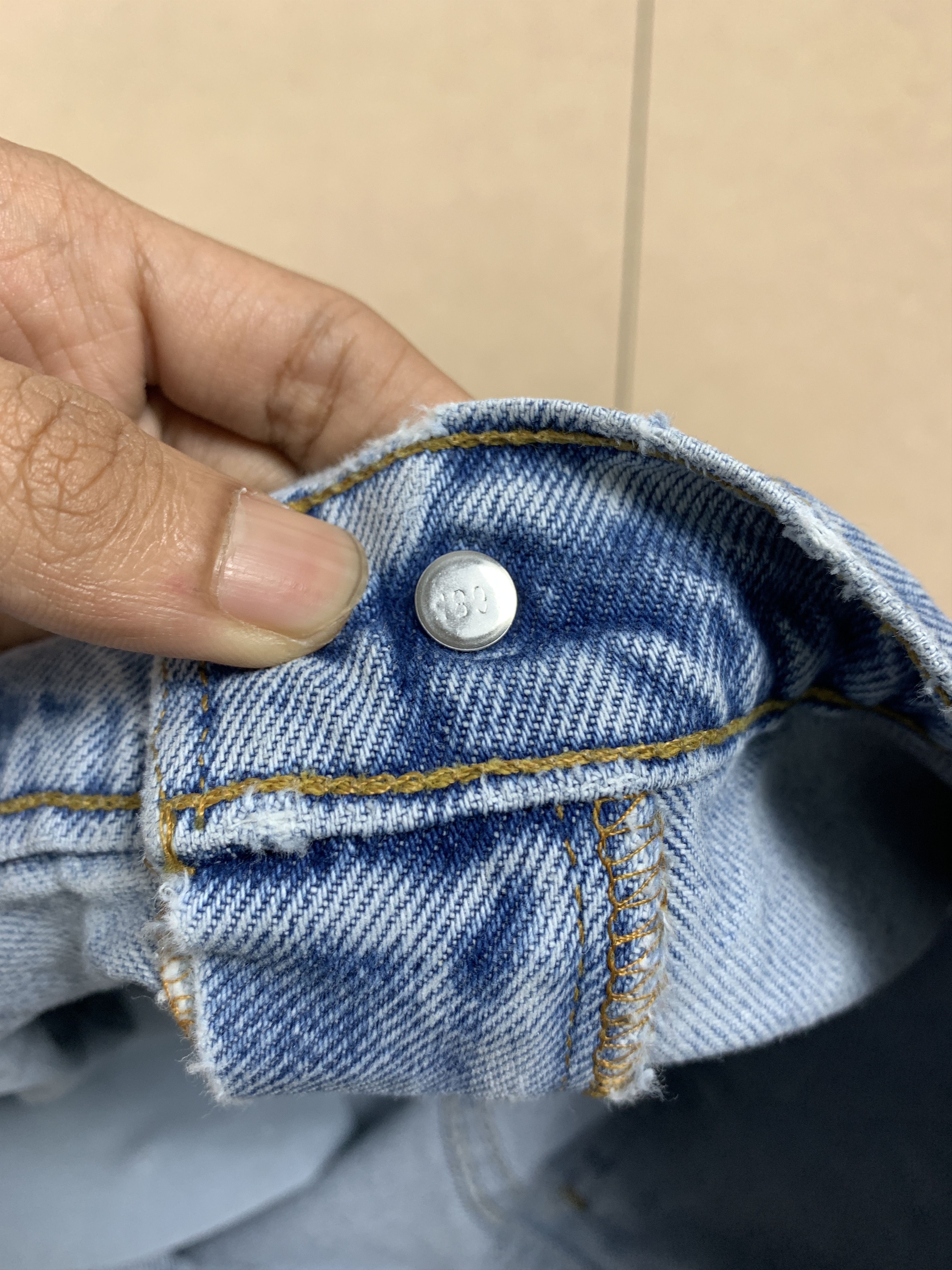 Levi's × Vintage Vintage Levis 505 Straight Cut Mid Wash Jeans Size US 40 / EU 56 - 13 Thumbnail