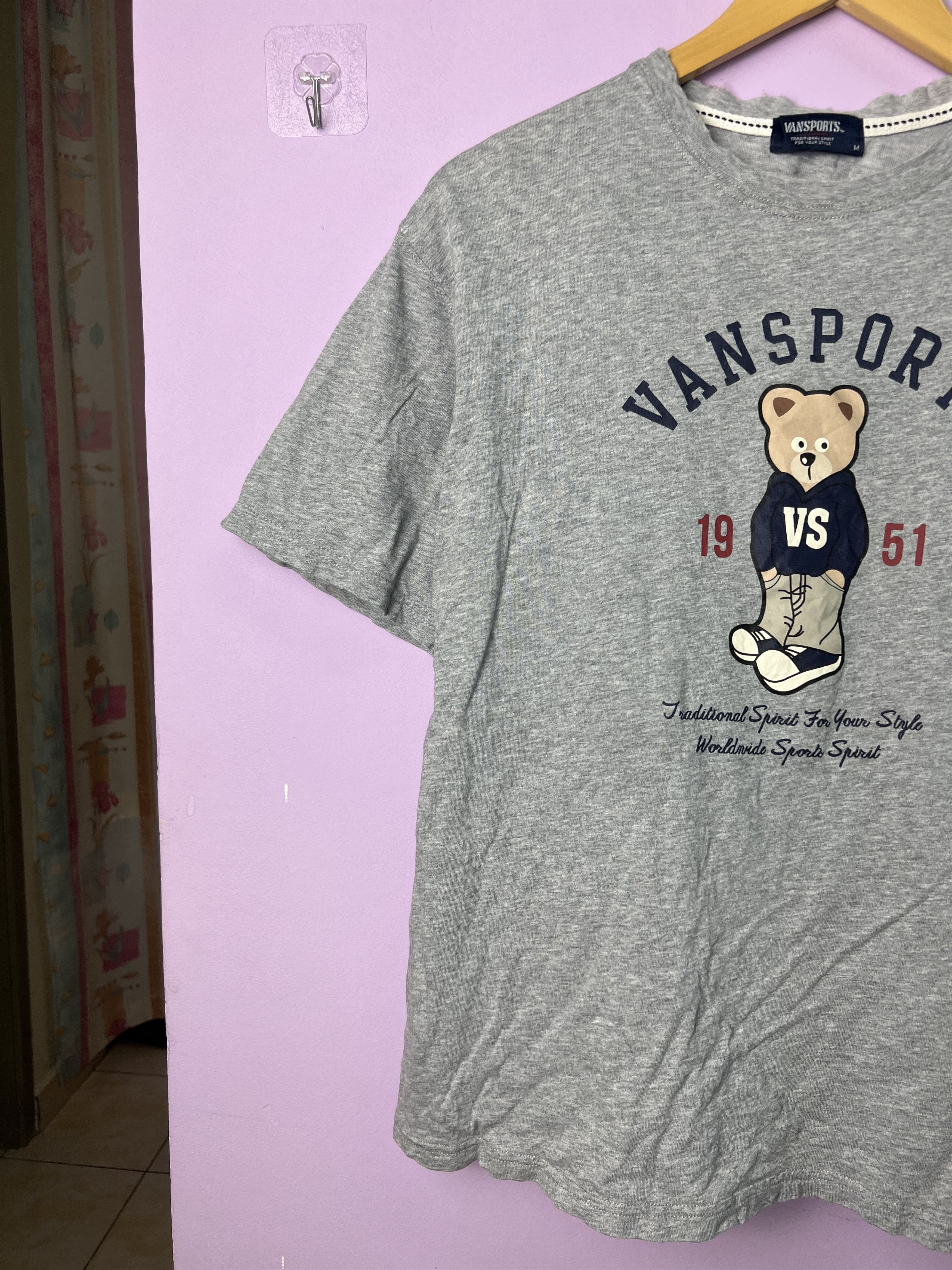 Van 🔥Distressed Vansports Bear Tees Size US M / EU 48-50 / 2 - 3 Thumbnail