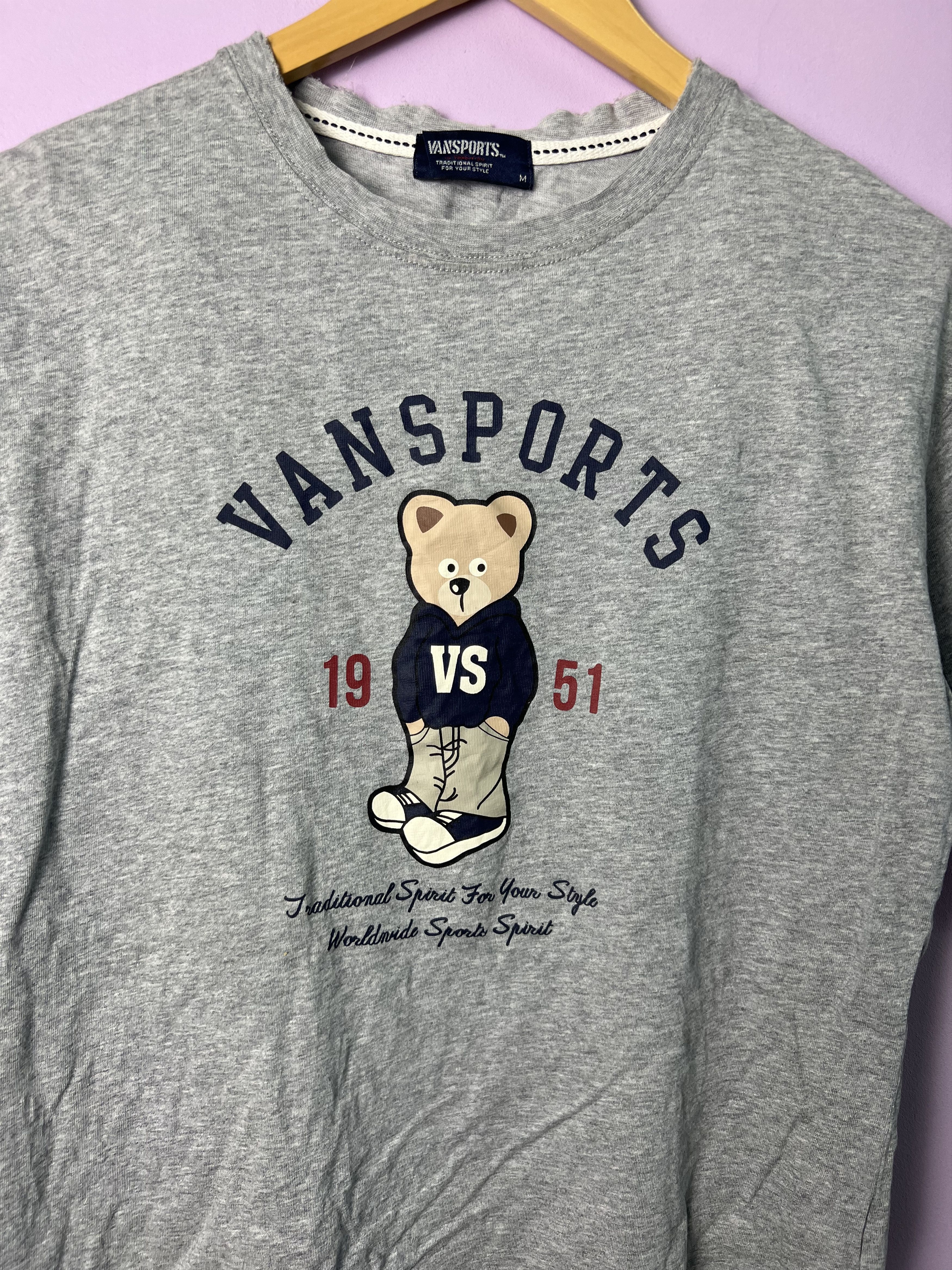 Van 🔥Distressed Vansports Bear Tees Size US M / EU 48-50 / 2 - 5 Thumbnail