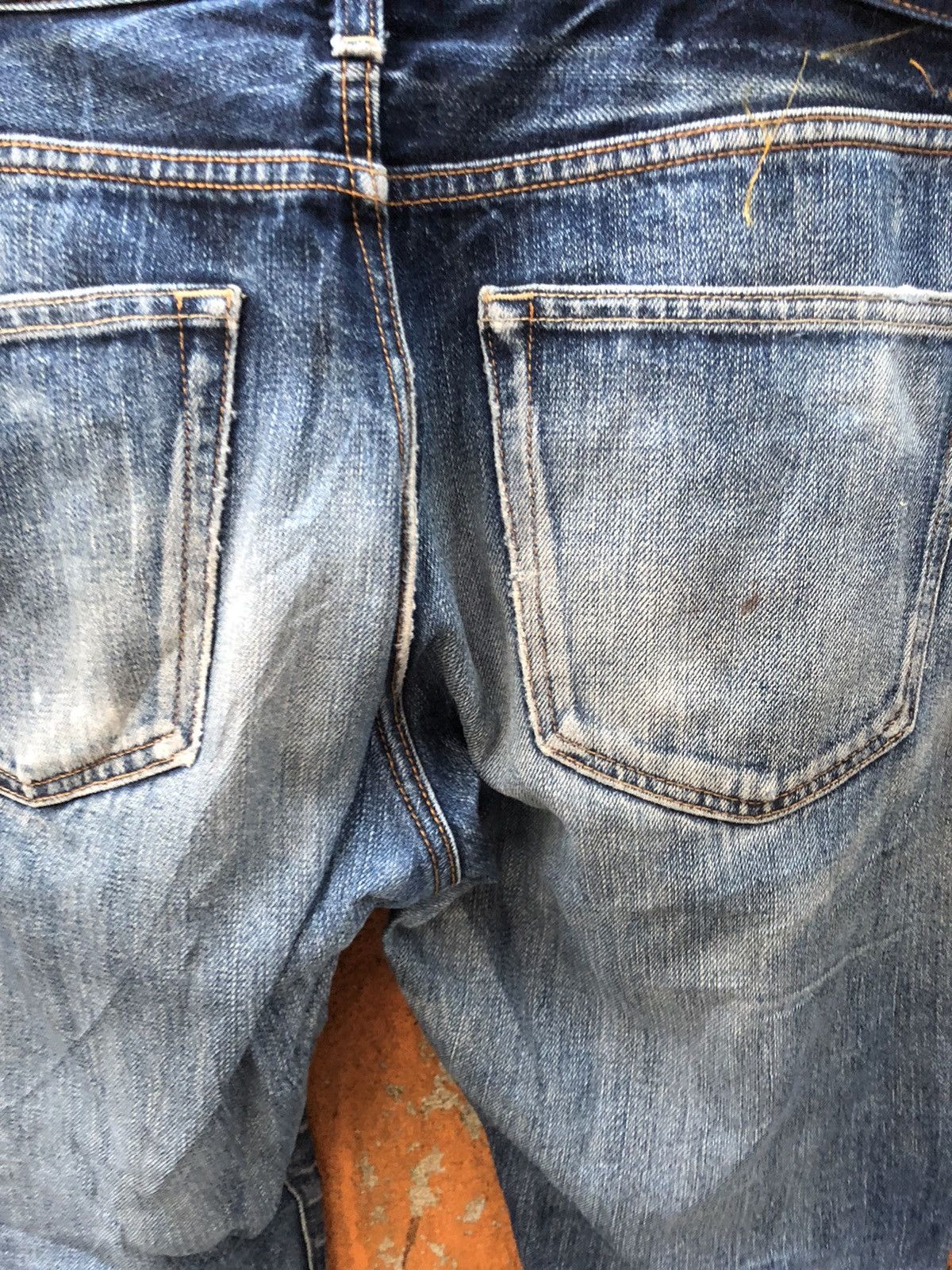 Seditionaries × Uniqlo THRASHED /Distressed Uniqlo Selvedge denim jeans Size US 36 / EU 52 - 12 Thumbnail