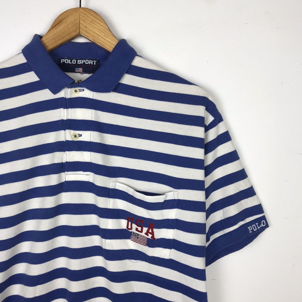 Lo Life POLO SPORT Vintage 90s Polo Ralph Lauren Stripe Polos Size US L / EU 52-54 / 3 - 3 Thumbnail