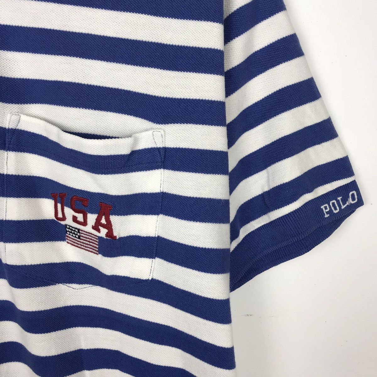 Lo Life POLO SPORT Vintage 90s Polo Ralph Lauren Stripe Polos Size US L / EU 52-54 / 3 - 4 Thumbnail