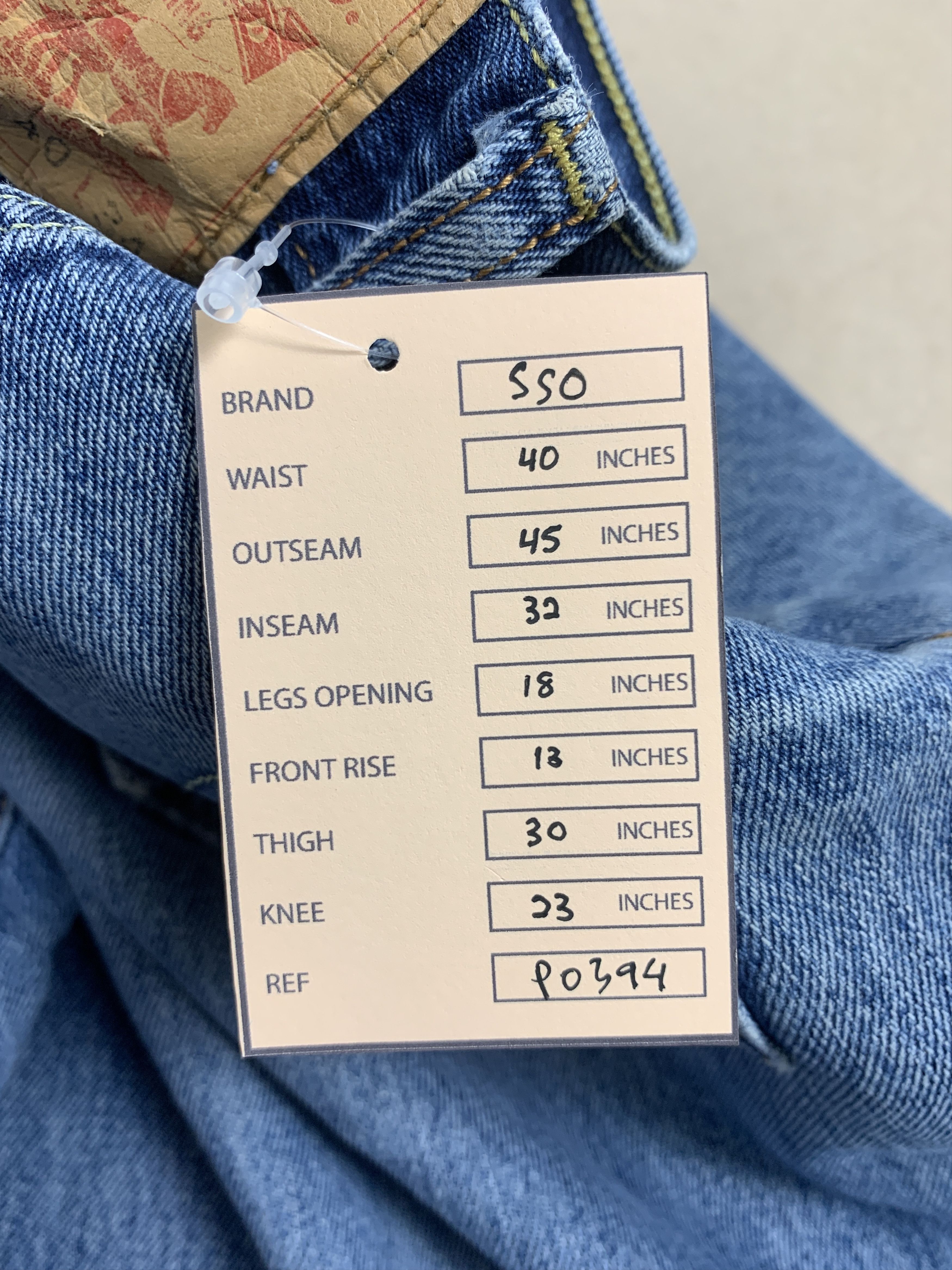 Levi's Vintage Levis 550 Straight Cut Distressed Mid Wash Jeans Size US 40 / EU 56 - 23 Thumbnail