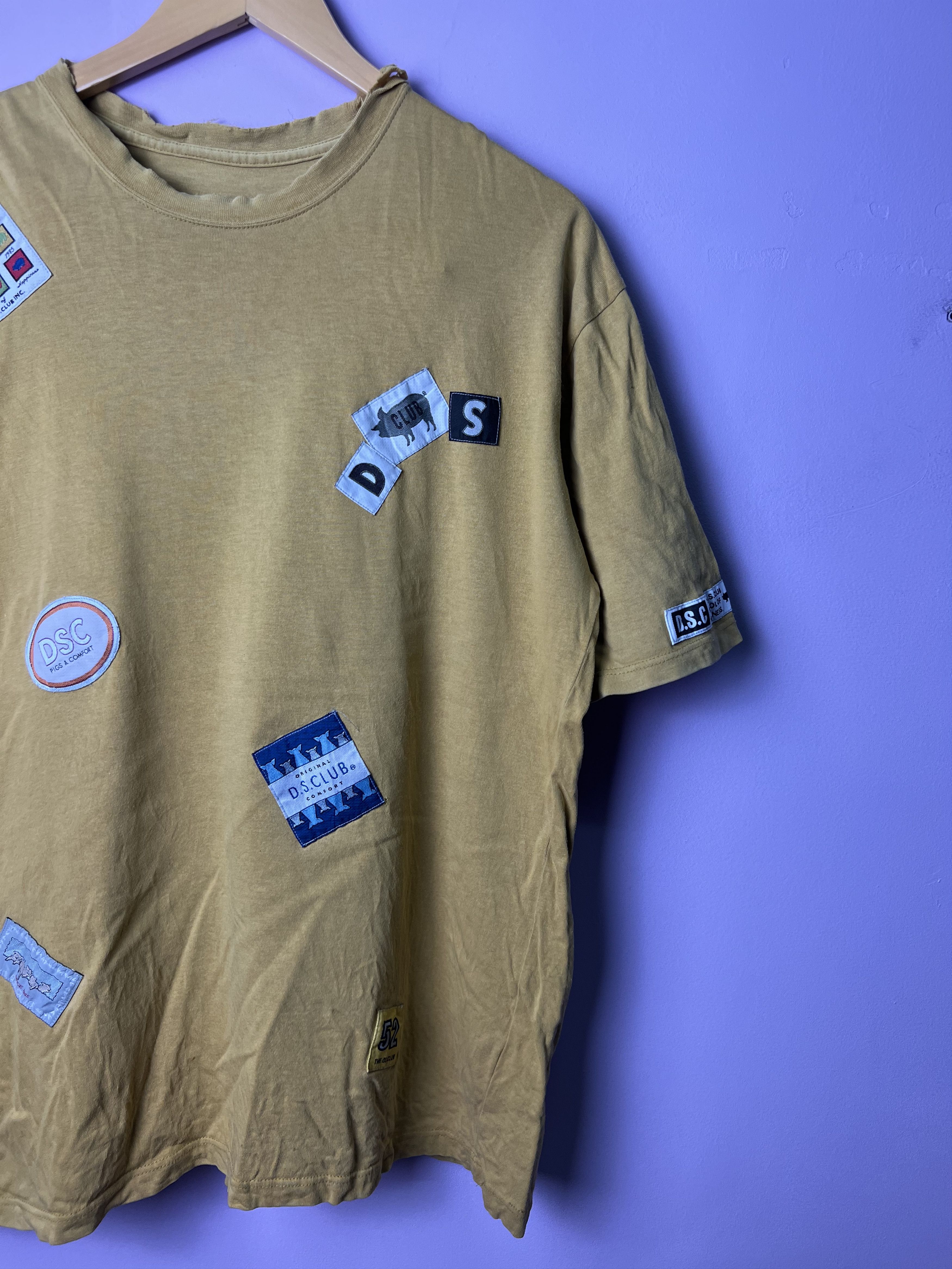 Japanese Brand 🔥Distressed Rare Drugs Store Club Patches Tees Size US M / EU 48-50 / 2 - 4 Thumbnail