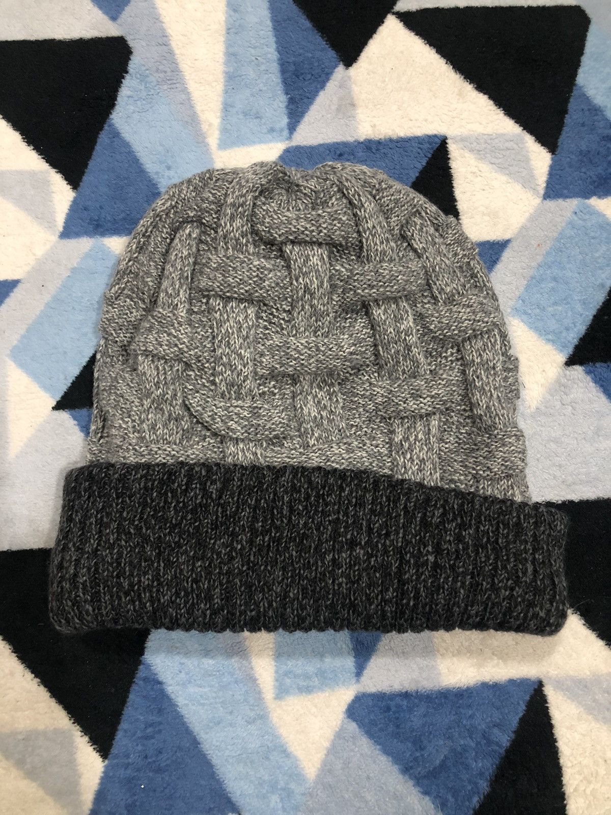 Aran Isles Knitwear LB x Scorpion HW Made in Japan Beanie Size ONE SIZE - 5 Thumbnail