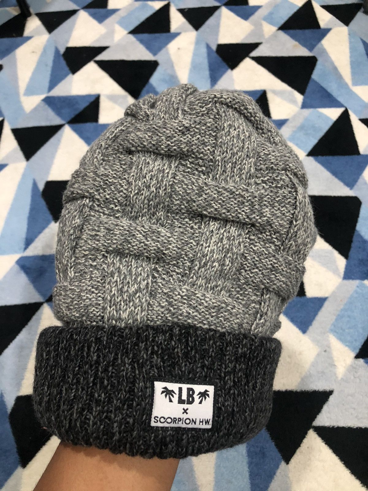 Aran Isles Knitwear LB x Scorpion HW Made in Japan Beanie Size ONE SIZE - 6 Thumbnail