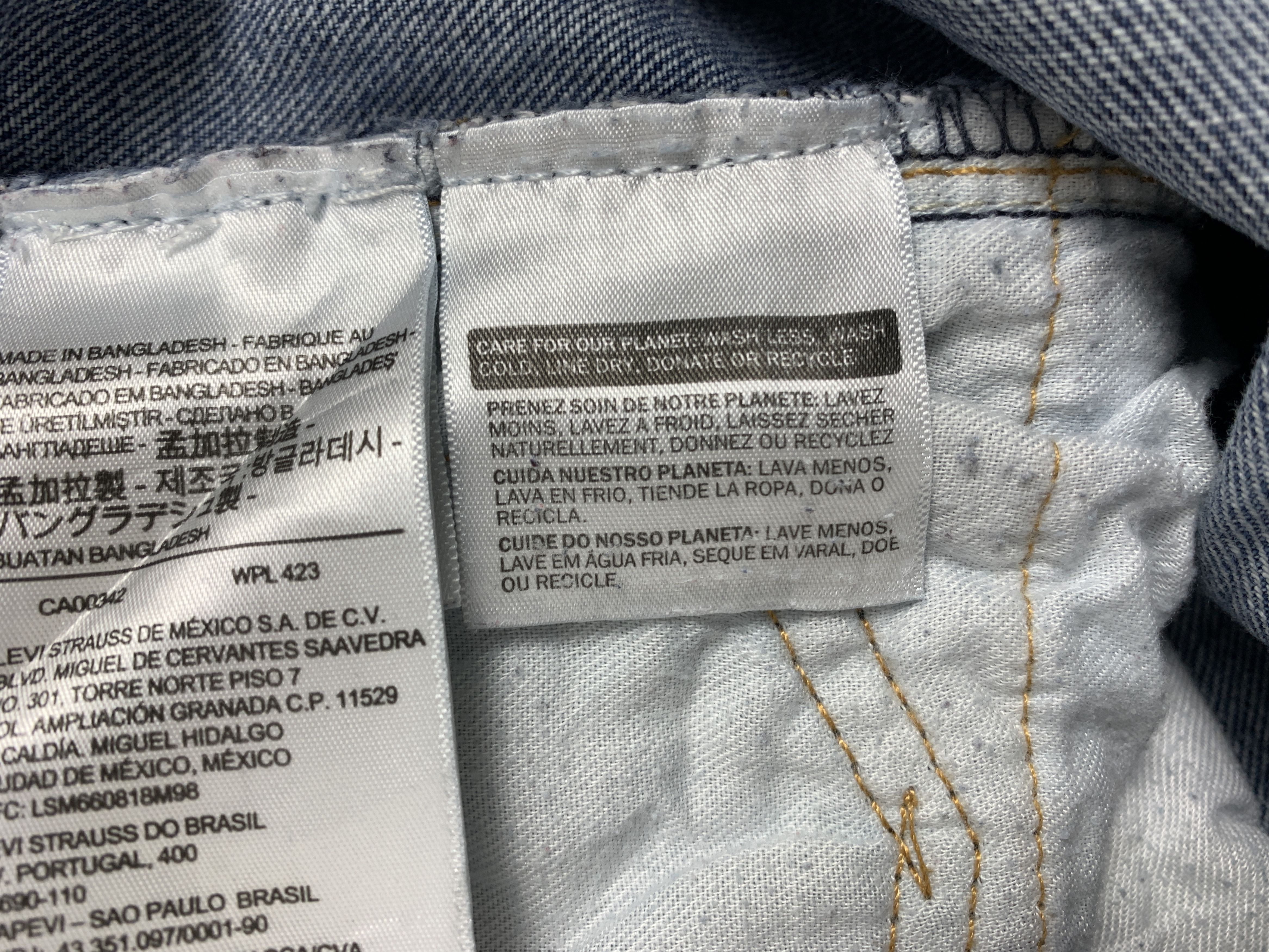 Levi's × Vintage Vintage LEVI'S 505 Faded Straight Cut Mid Wash Jeans Size US 40 / EU 56 - 11 Thumbnail