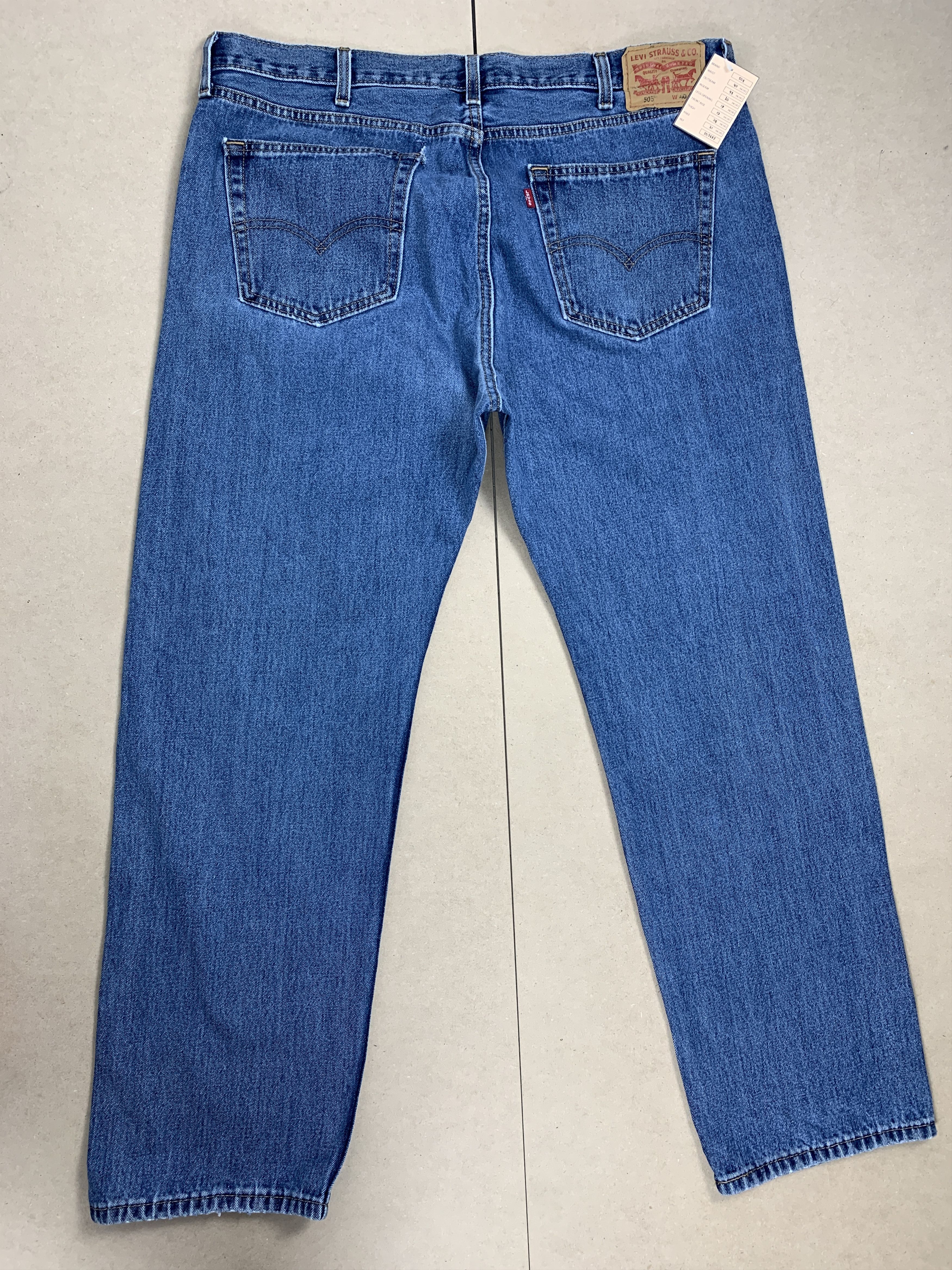 Levi's × Vintage Vintage LEVI'S 505 Faded Straight Cut Mid Wash Jeans Size US 40 / EU 56 - 5 Thumbnail
