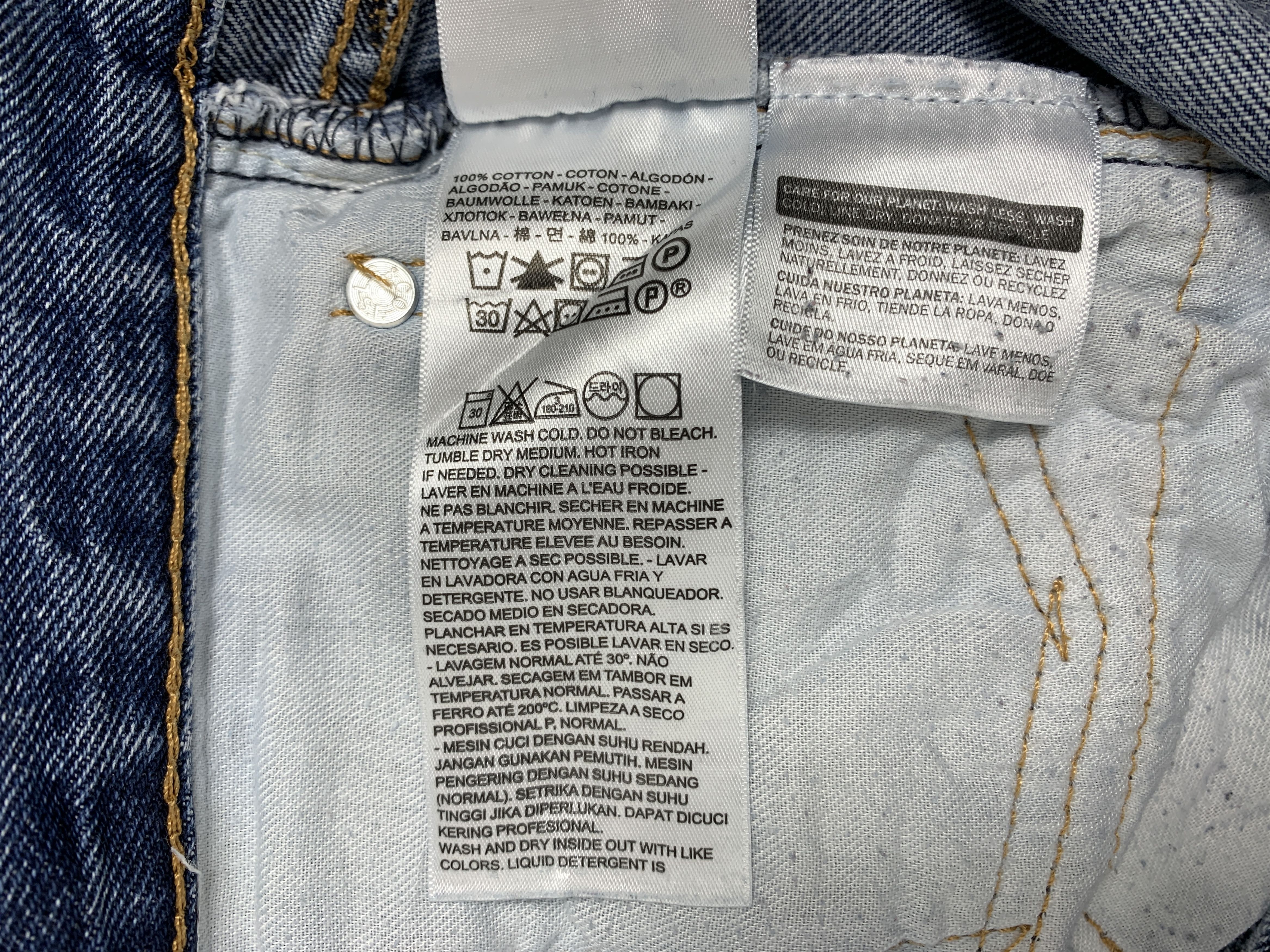 Levi's × Vintage Vintage LEVI'S 505 Faded Straight Cut Mid Wash Jeans Size US 40 / EU 56 - 14 Thumbnail