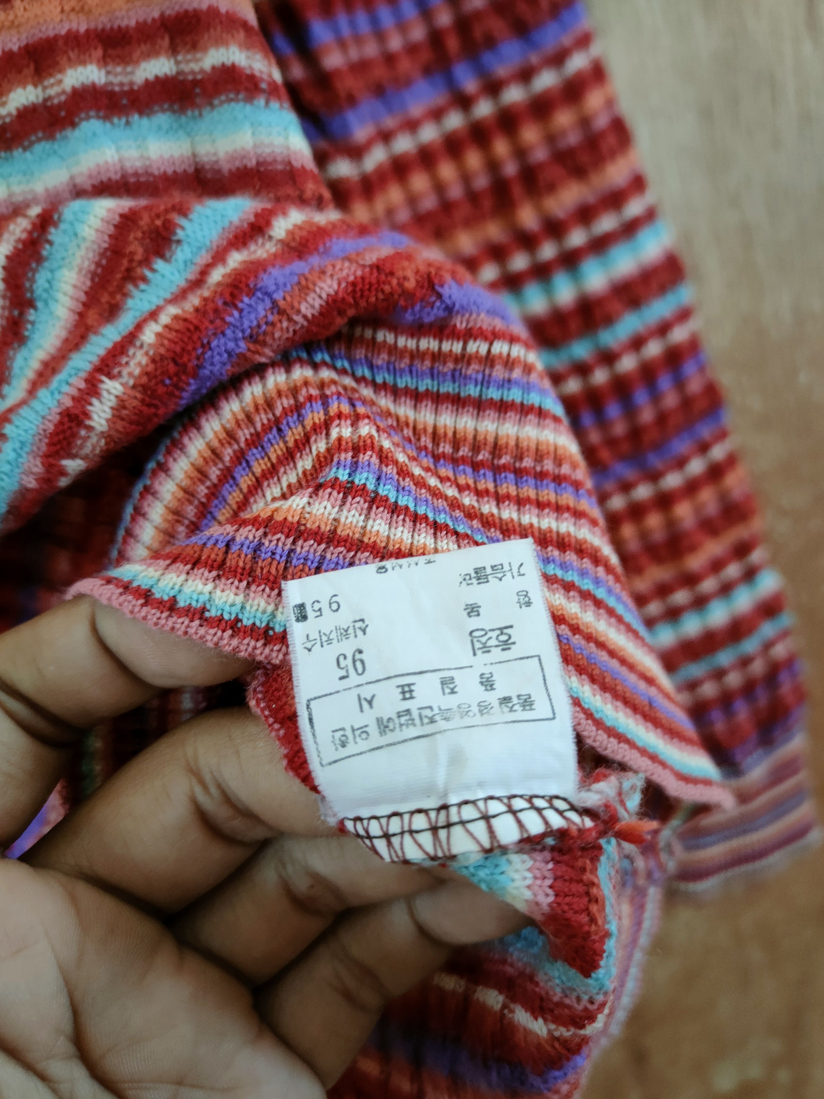 Japanese Brand Canopus stripe rainbow knitwear vintage #46-662 Size US S / EU 44-46 / 1 - 5 Thumbnail