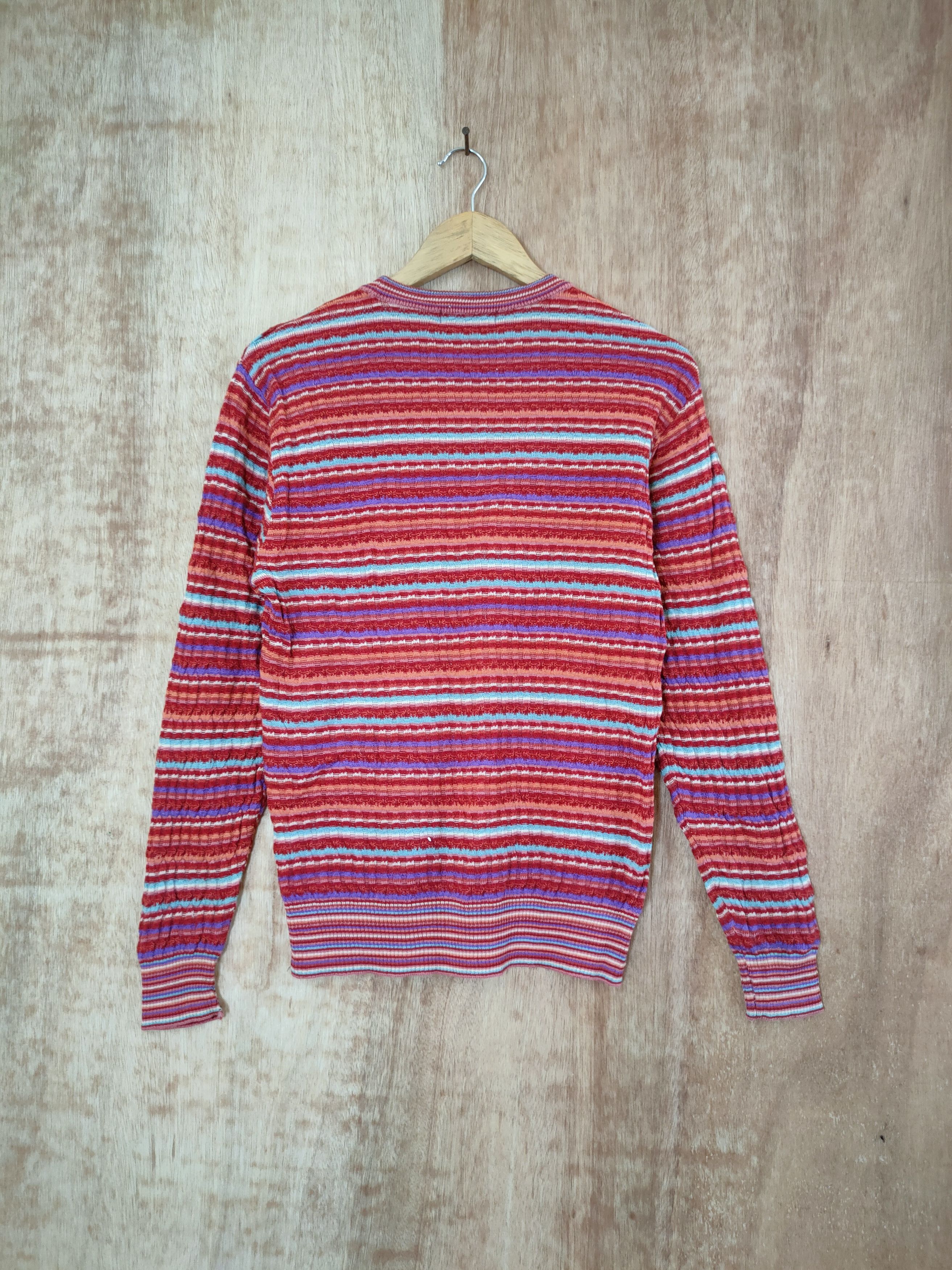 Japanese Brand Canopus stripe rainbow knitwear vintage #46-662 Size US S / EU 44-46 / 1 - 4 Thumbnail