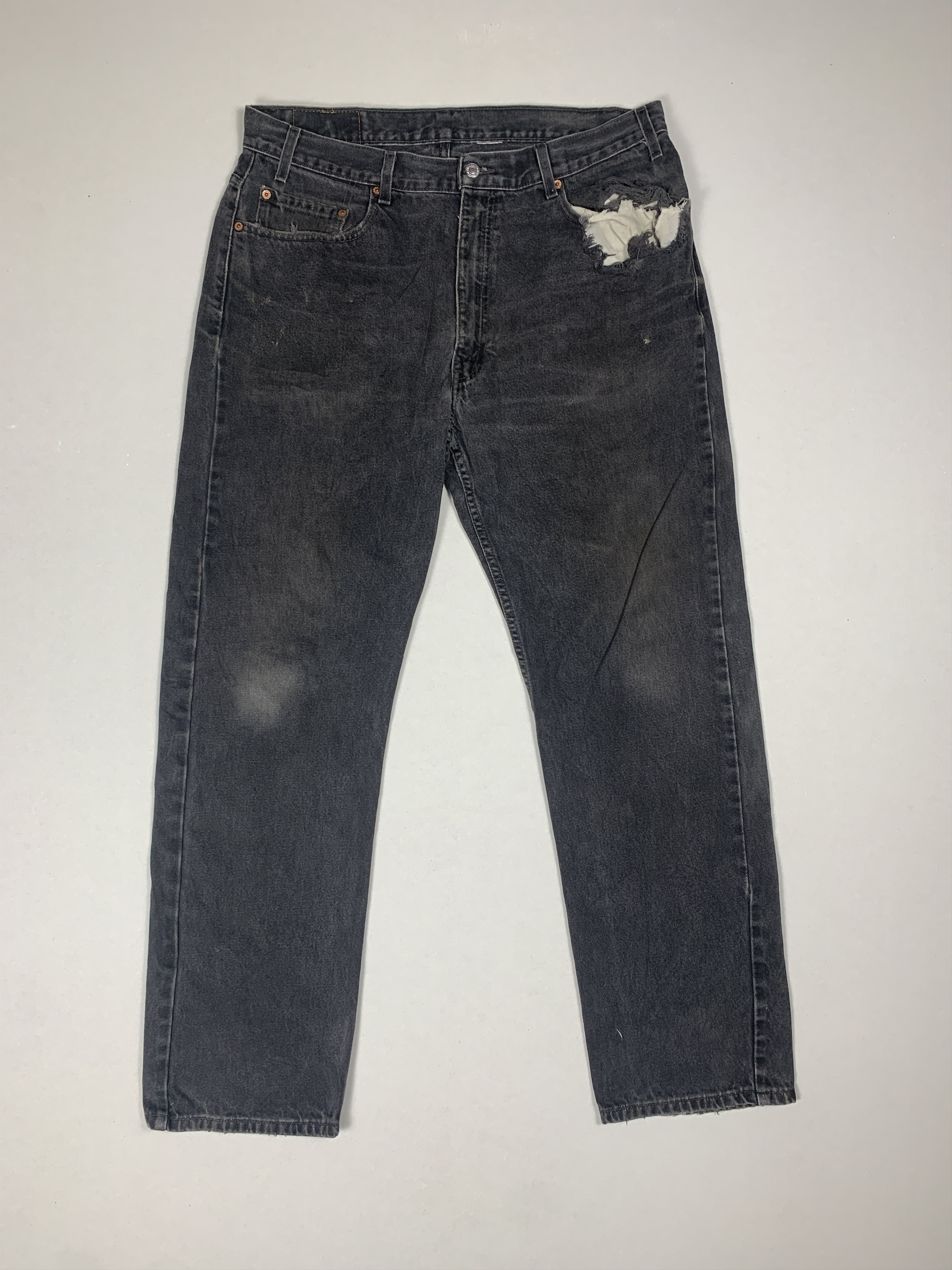 Levi's Vintage LEVI'S 505 Distressed Faded Straight Cut Jeans P0007 Size US 38 / EU 54 - 1 Thumbnail