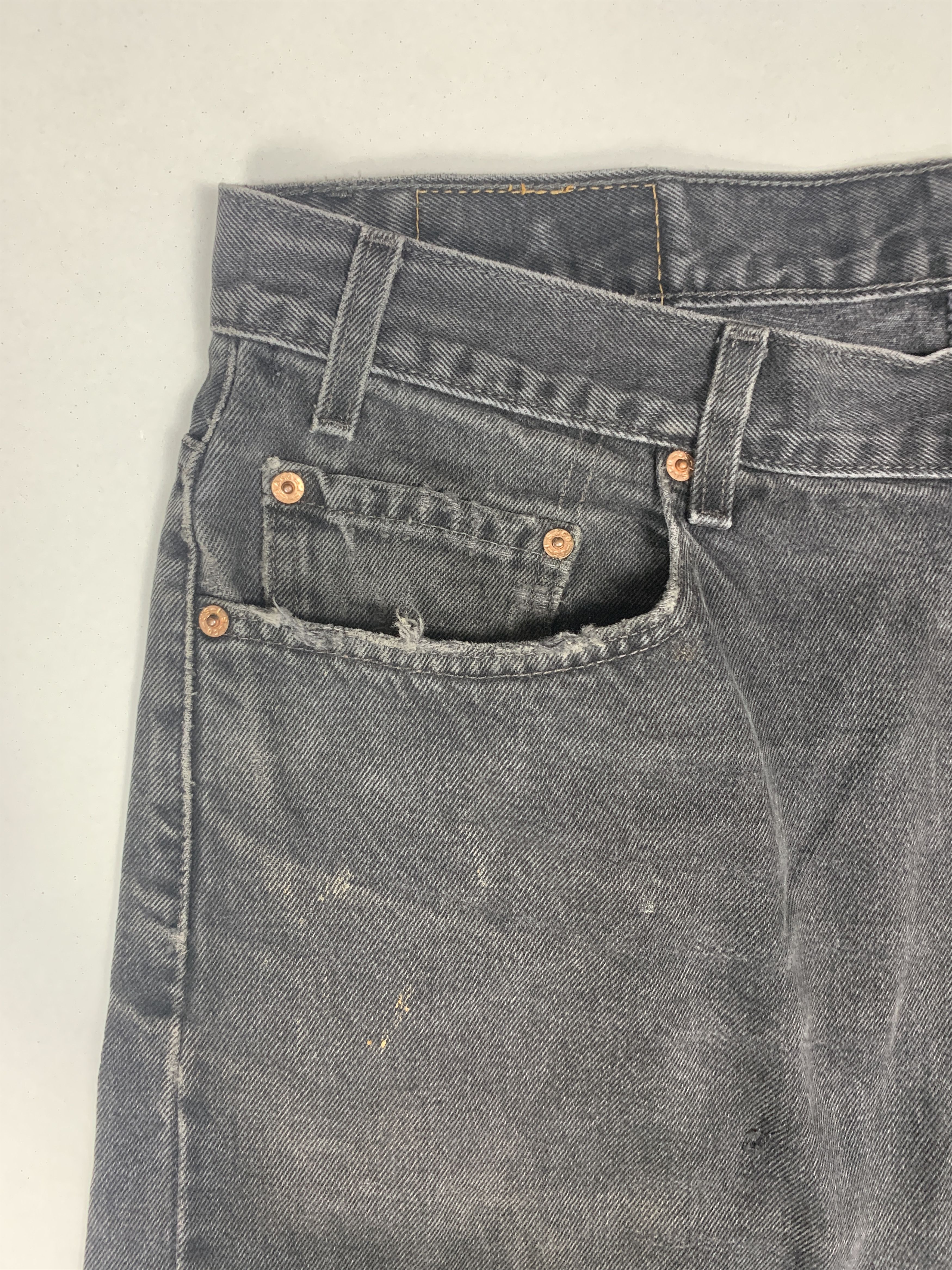 Levi's Vintage LEVI'S 505 Distressed Faded Straight Cut Jeans P0007 Size US 38 / EU 54 - 20 Thumbnail