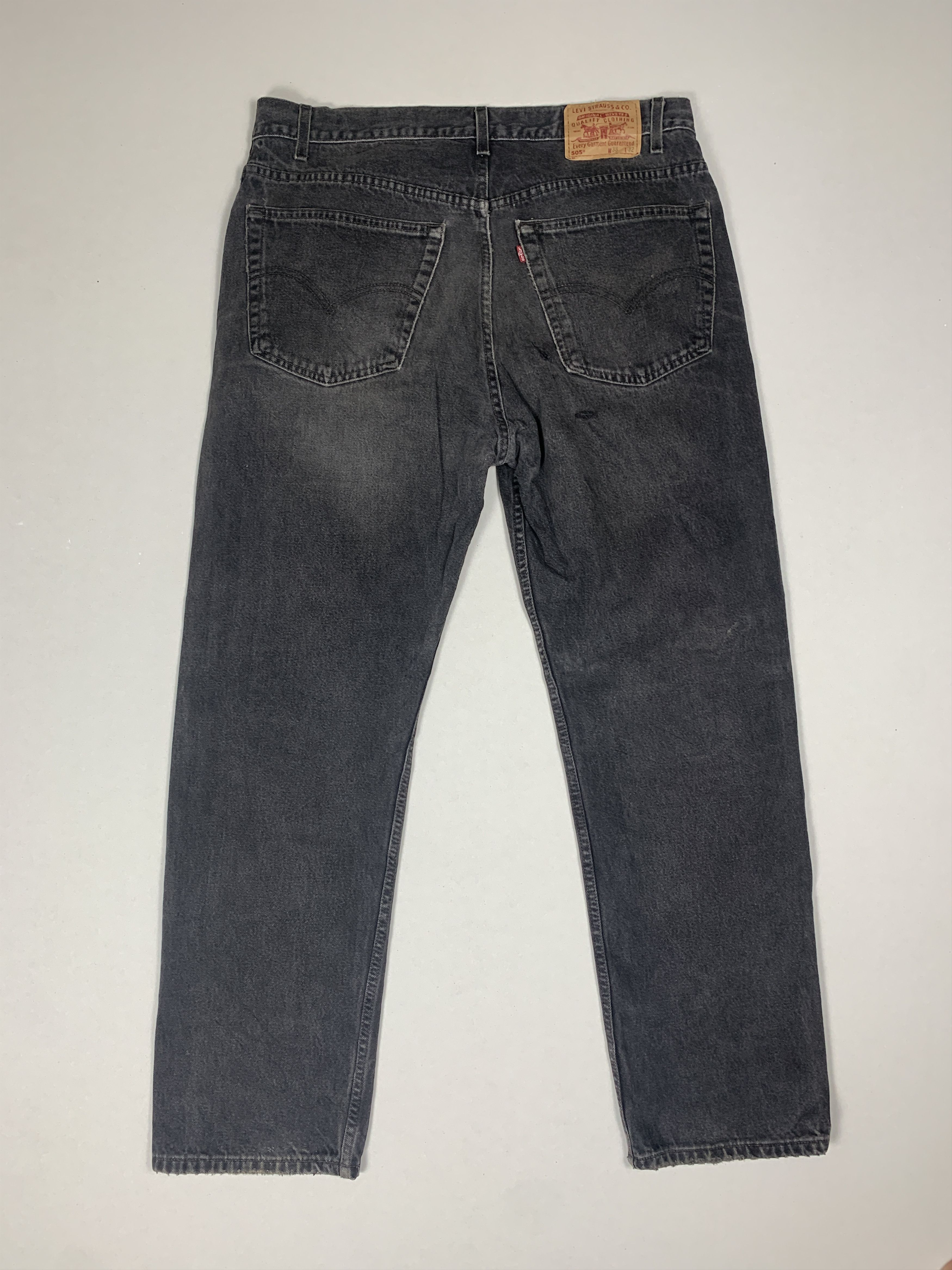 Levi's Vintage LEVI'S 505 Distressed Faded Straight Cut Jeans P0007 Size US 38 / EU 54 - 13 Thumbnail