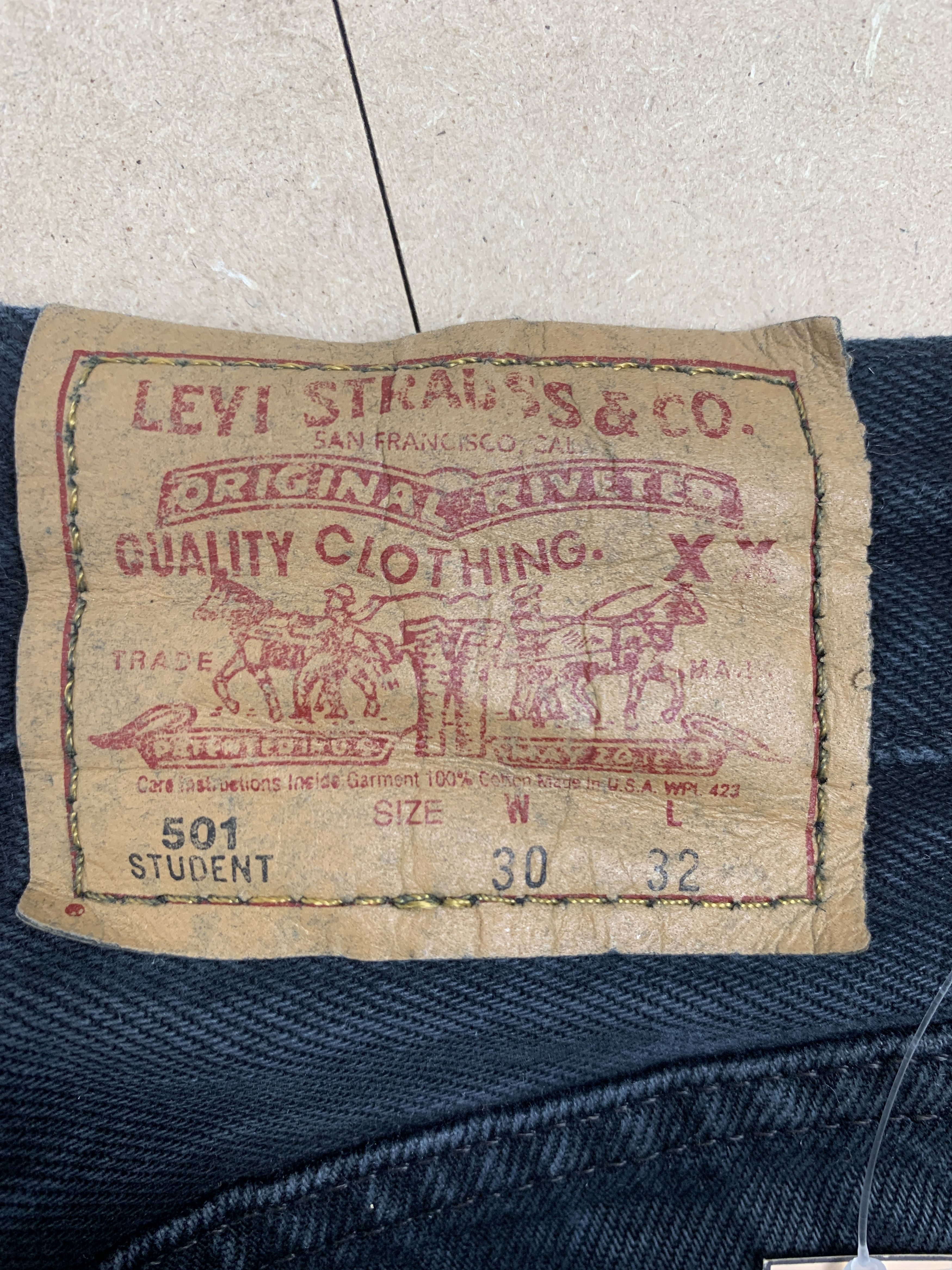 Levi's Vintage LEVI'S 501 STUDENT Straight Cut Jeans P0144 Size US 28 / EU 44 - 13 Thumbnail