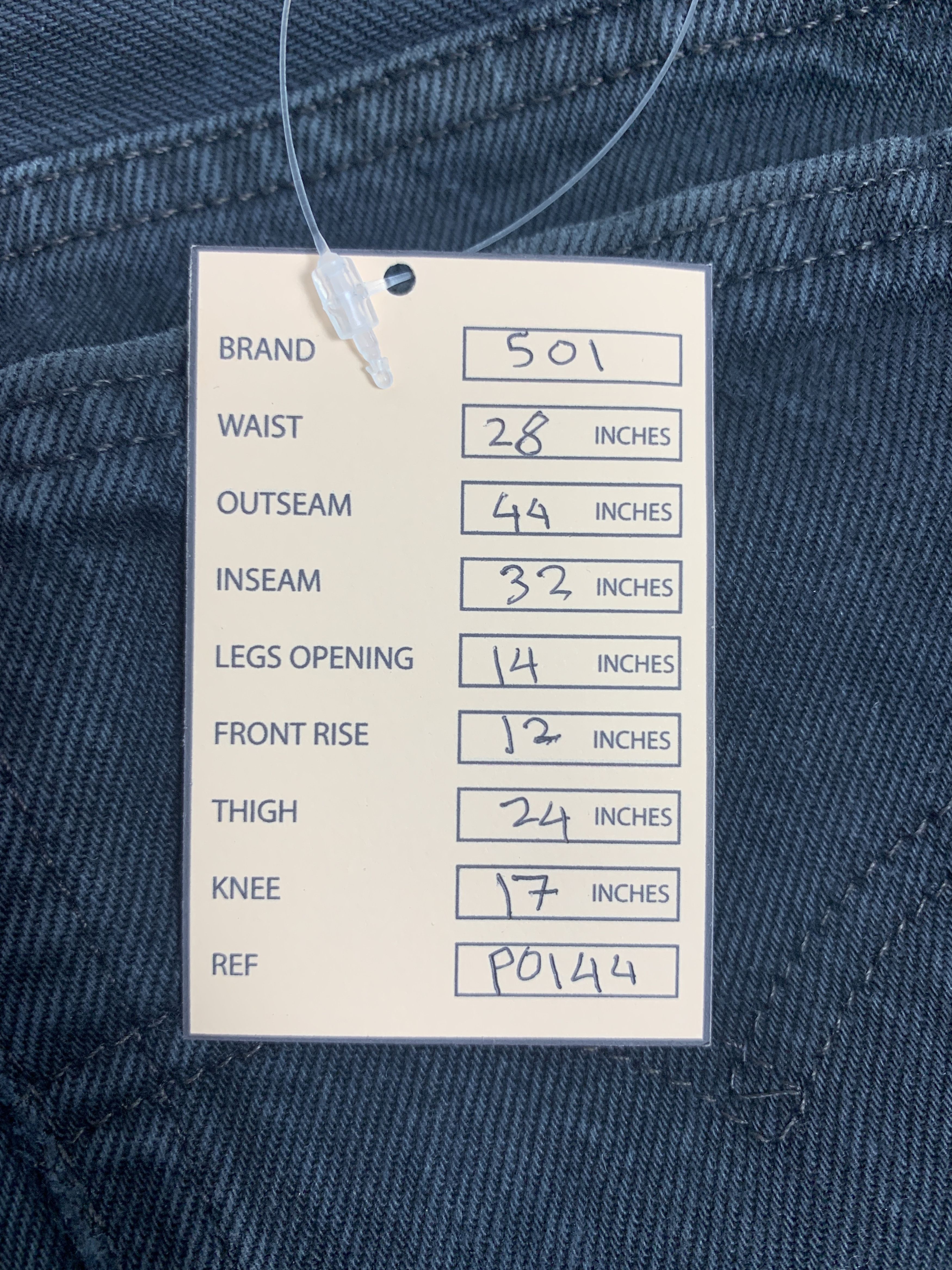 Levi's Vintage LEVI'S 501 STUDENT Straight Cut Jeans P0144 Size US 28 / EU 44 - 20 Thumbnail