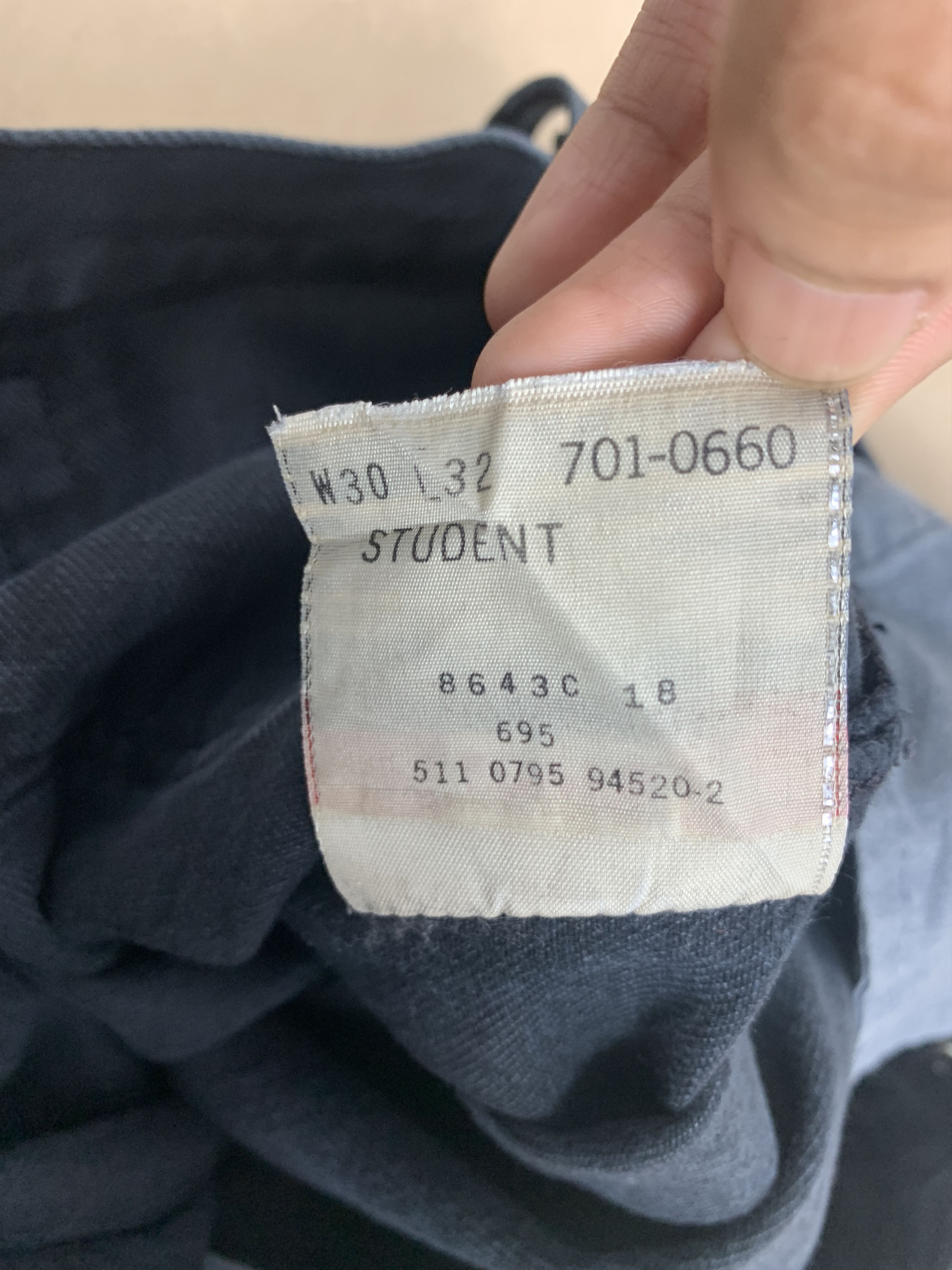 Levi's Vintage LEVI'S 501 STUDENT Straight Cut Jeans P0144 Size US 28 / EU 44 - 16 Thumbnail