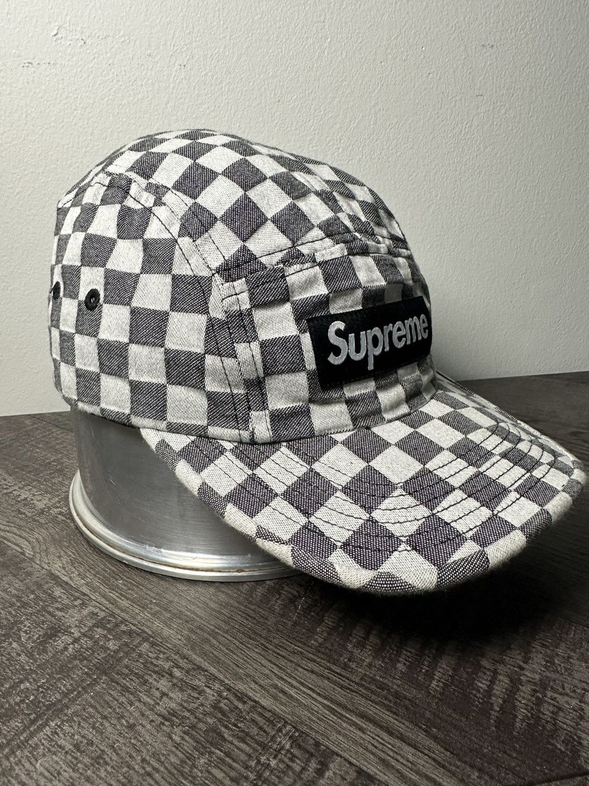 Supreme Supreme Checkerboard Hat Cap Size ONE SIZE - 3 Thumbnail