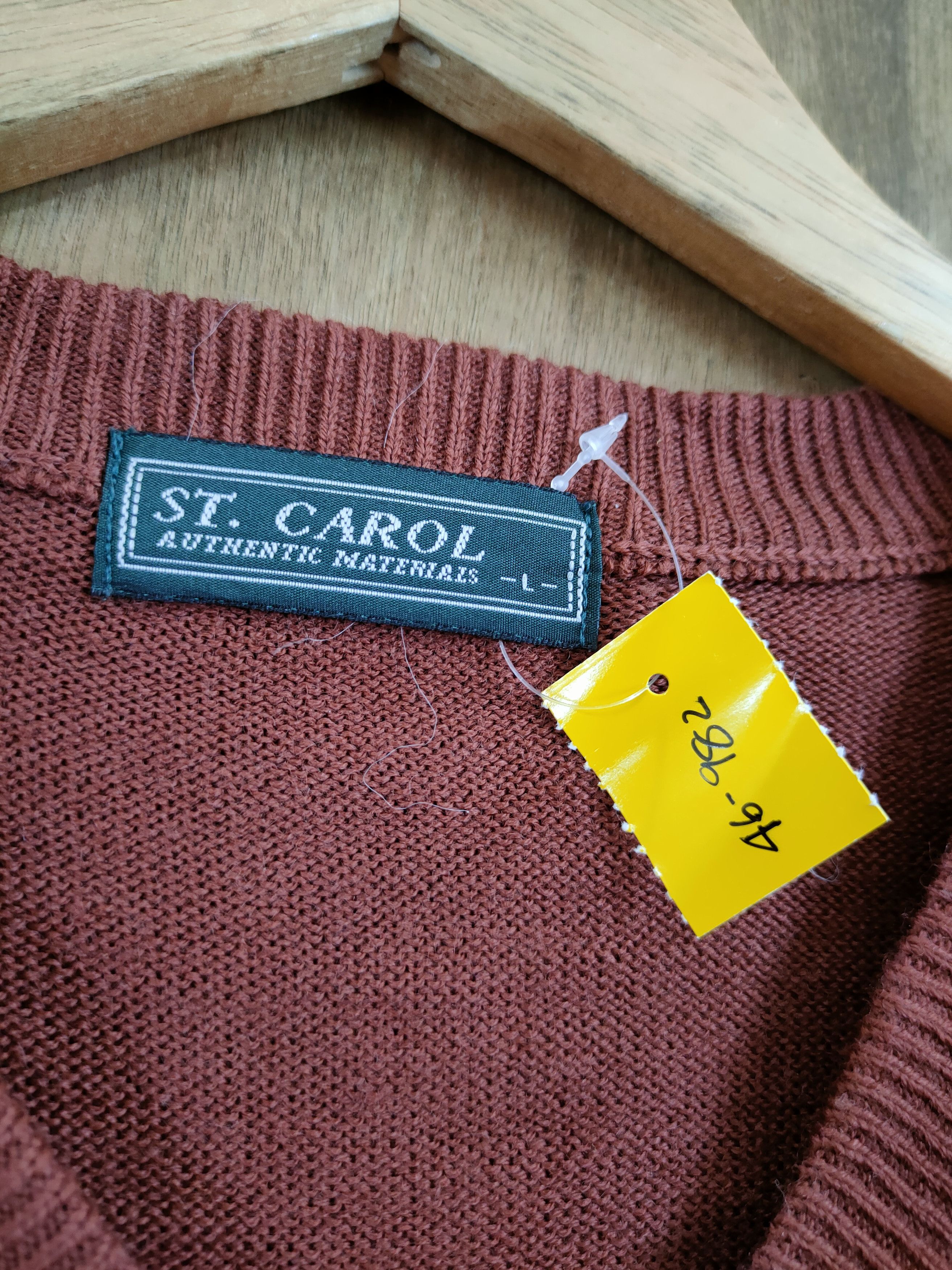 Japanese Brand D St Carol vintage knitwear japan brown #46-982 Size US L / EU 52-54 / 3 - 3 Thumbnail