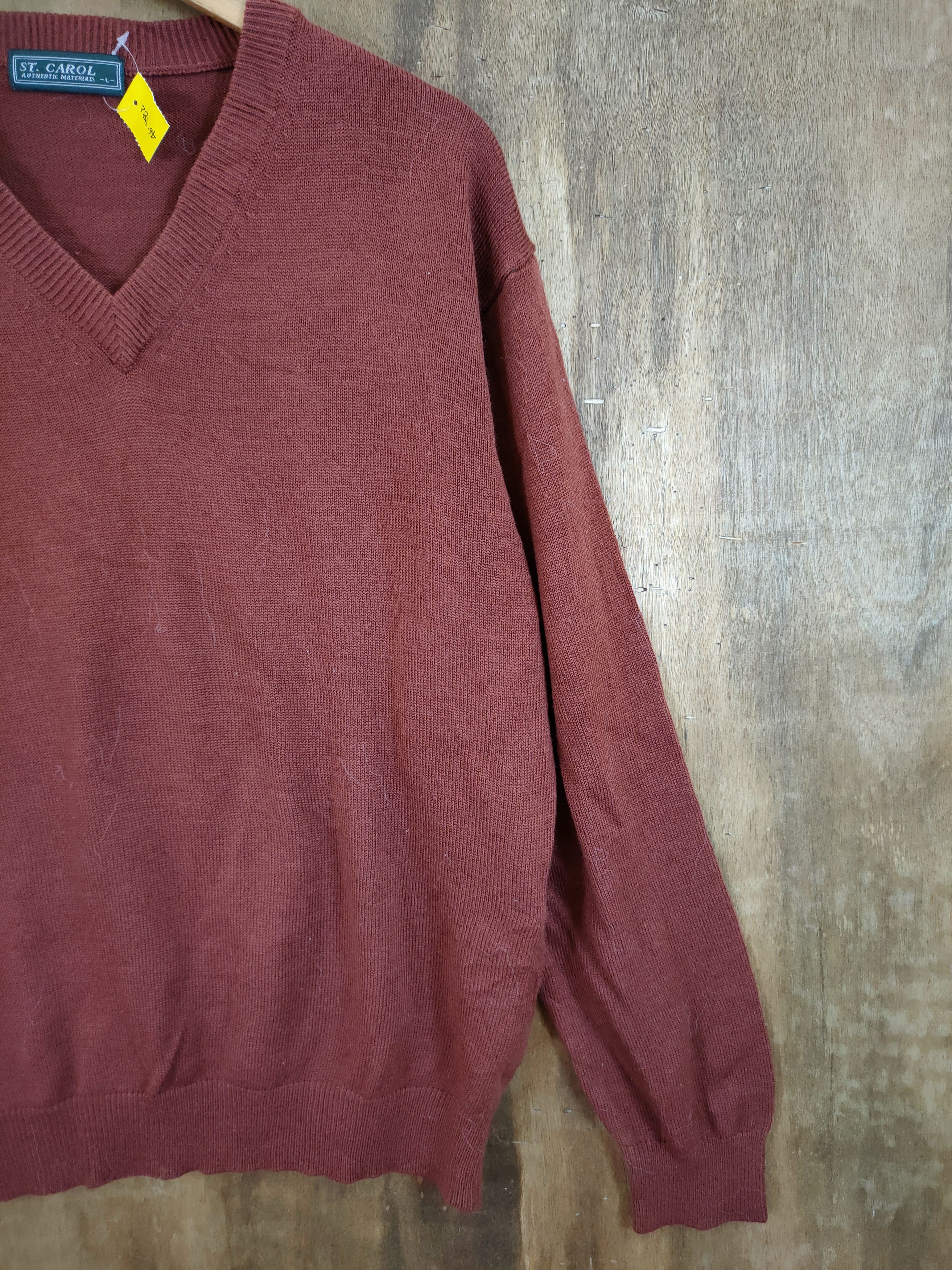 Japanese Brand D St Carol vintage knitwear japan brown #46-982 Size US L / EU 52-54 / 3 - 2 Thumbnail