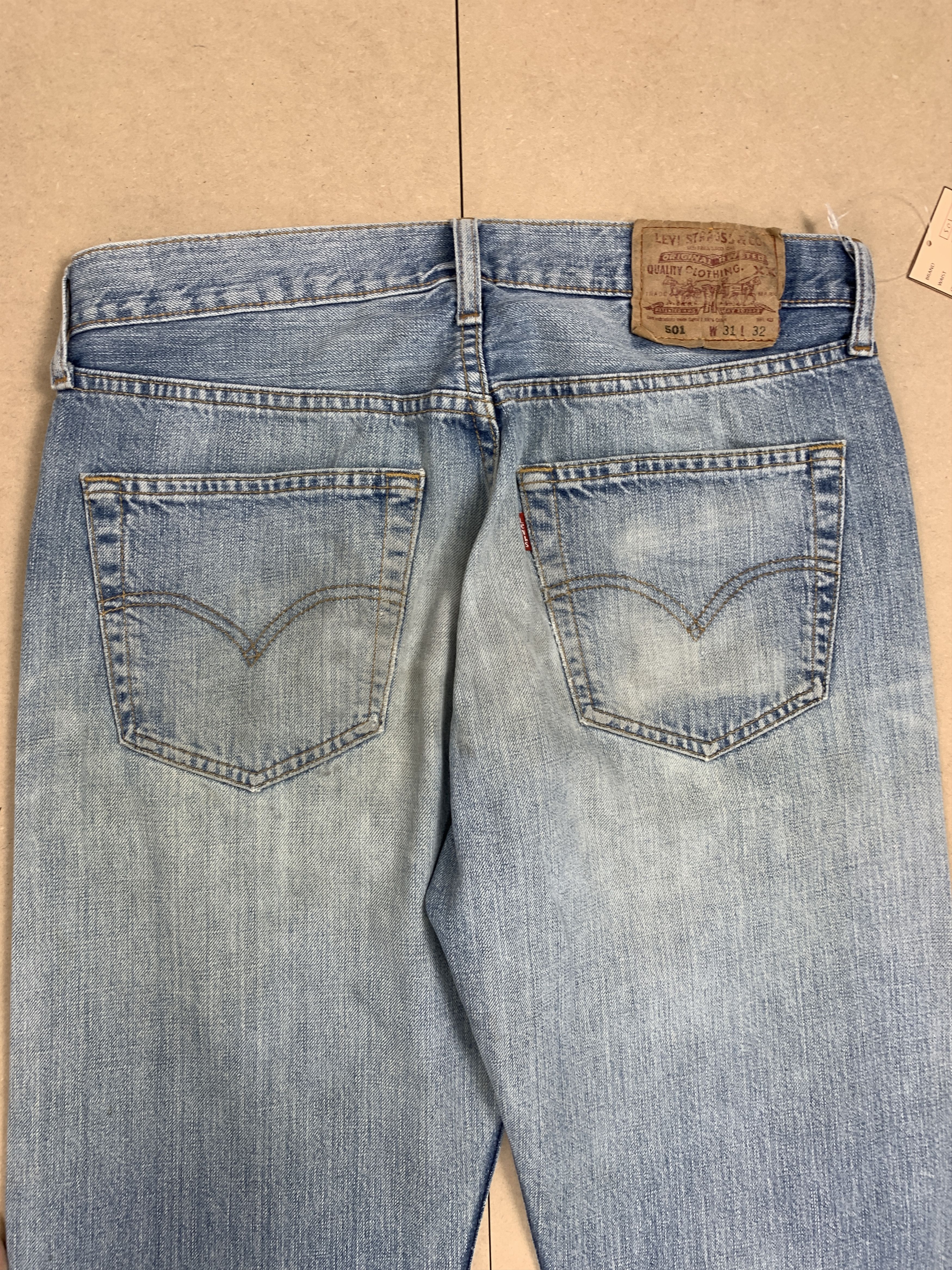 Levi's Vintage Levi's 501 Faded Distressed Blue Jeans P0108 Size US 28 / EU 44 - 8 Thumbnail