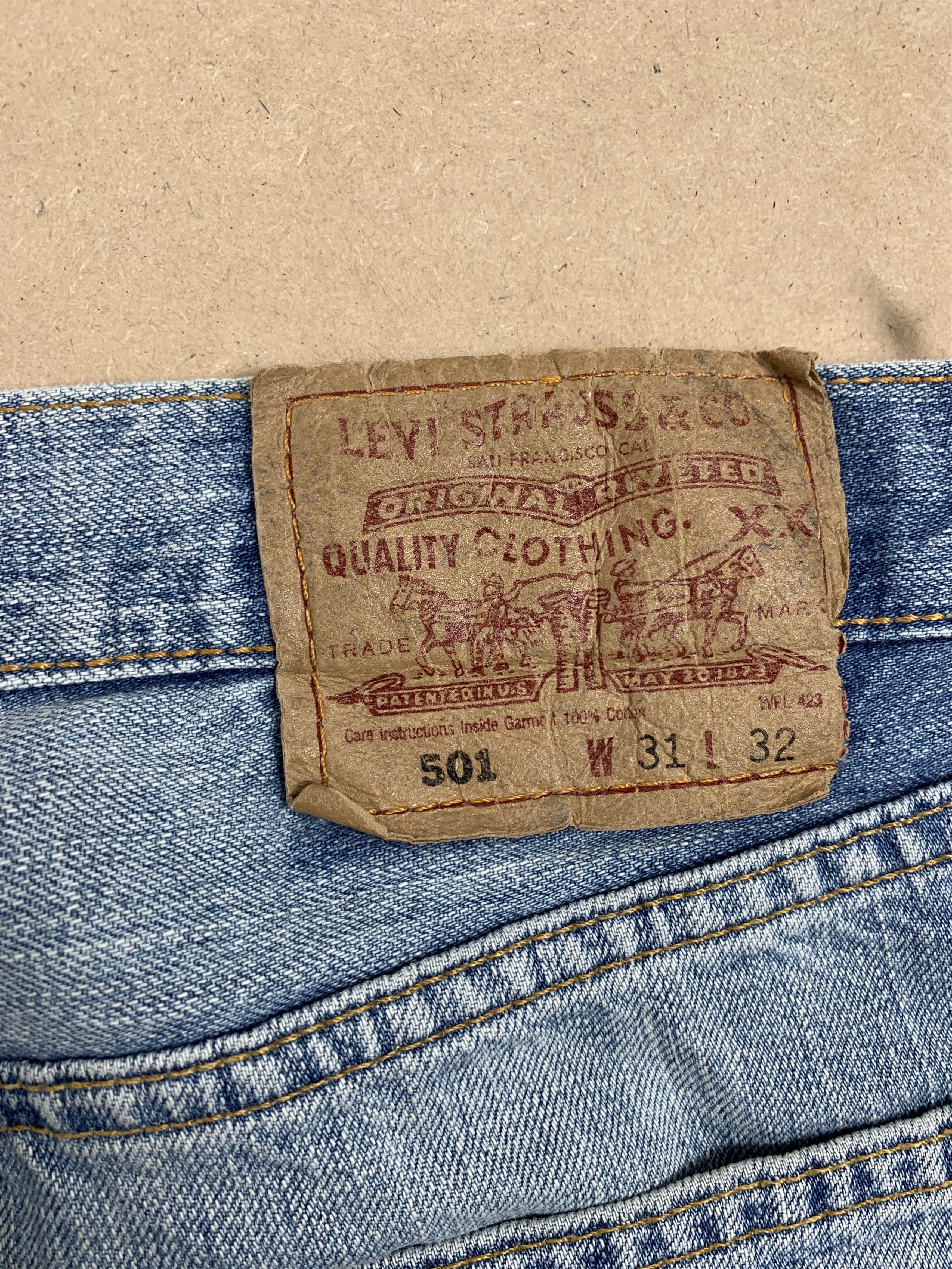 Levi's Vintage Levi's 501 Faded Distressed Blue Jeans P0108 Size US 28 / EU 44 - 9 Thumbnail