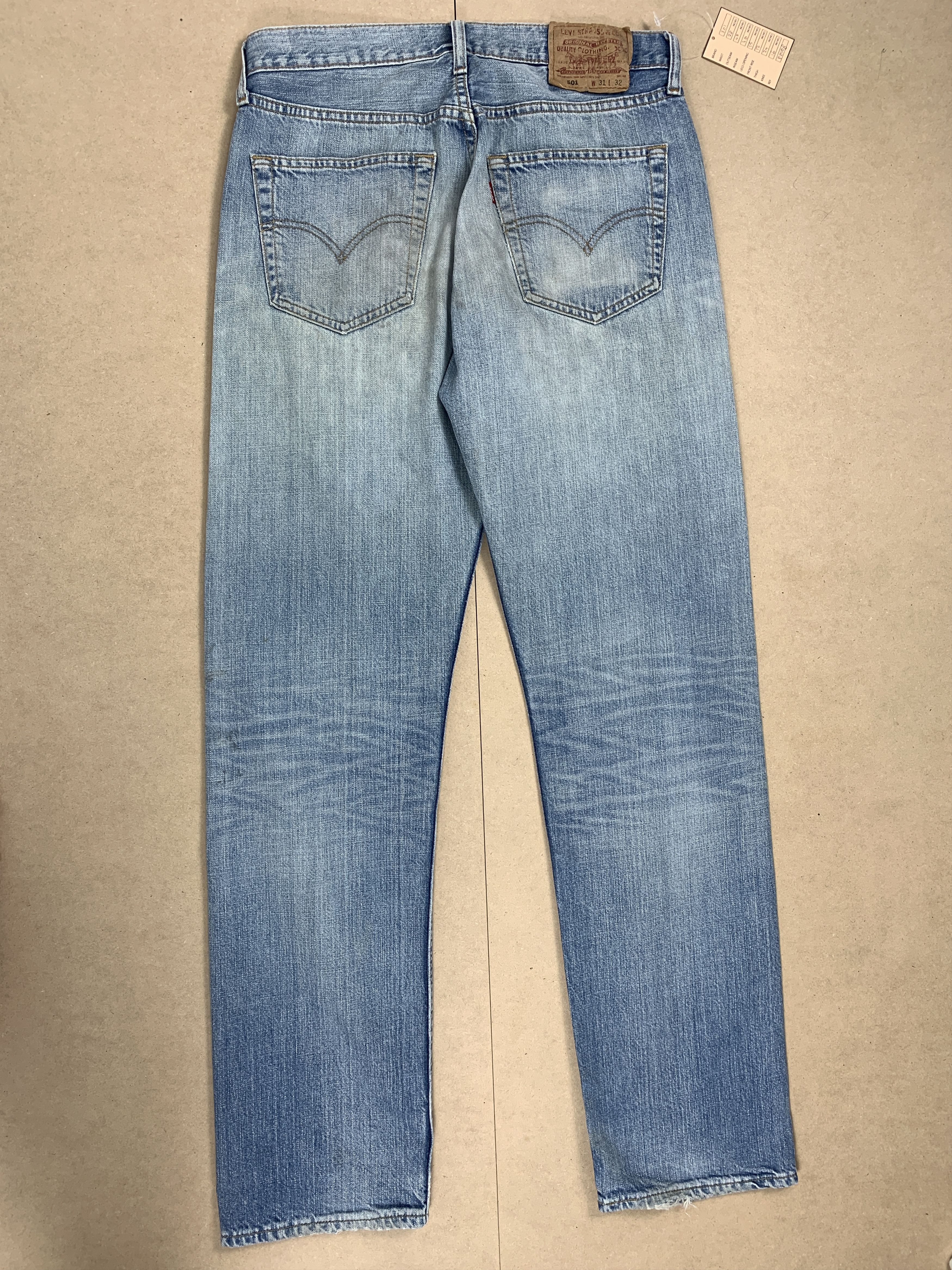 Levi's Vintage Levi's 501 Faded Distressed Blue Jeans P0108 Size US 28 / EU 44 - 7 Thumbnail