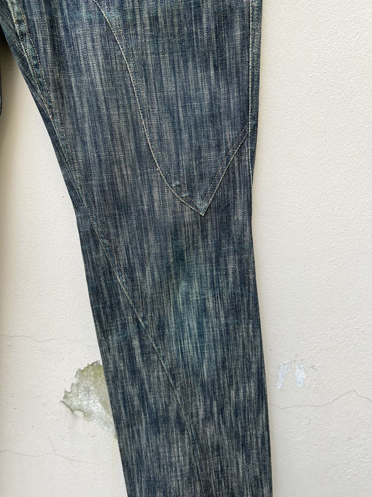 Nicole Club Vintage Nicole Club FM Hybrid Leather Denim Bootcut Jeans Size US 30 / EU 46 - 12 Thumbnail