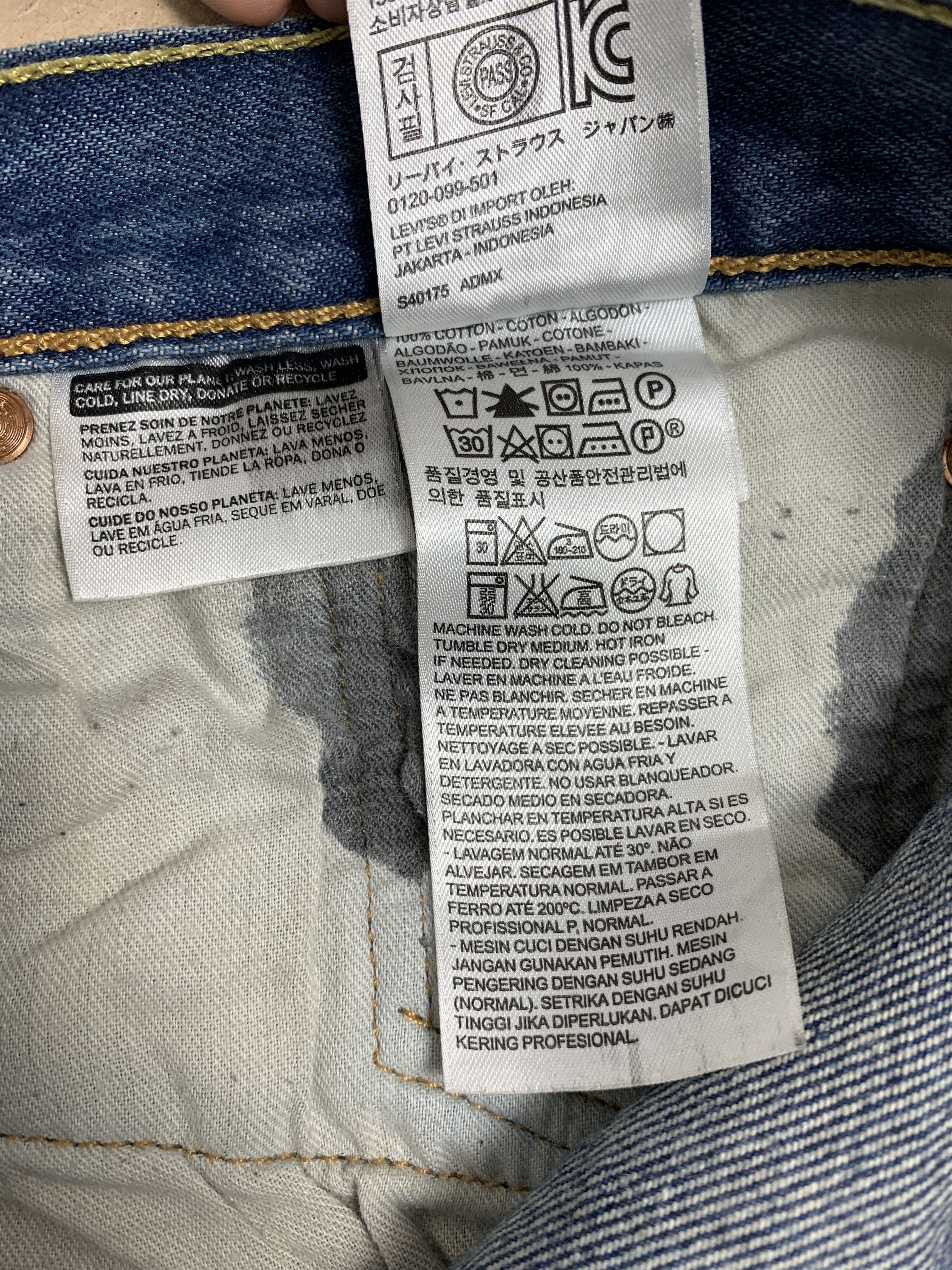 Levi's Vintage Levis 501 Straight Cut Faded Jeans P0291 Size US 40 / EU 56 - 14 Thumbnail