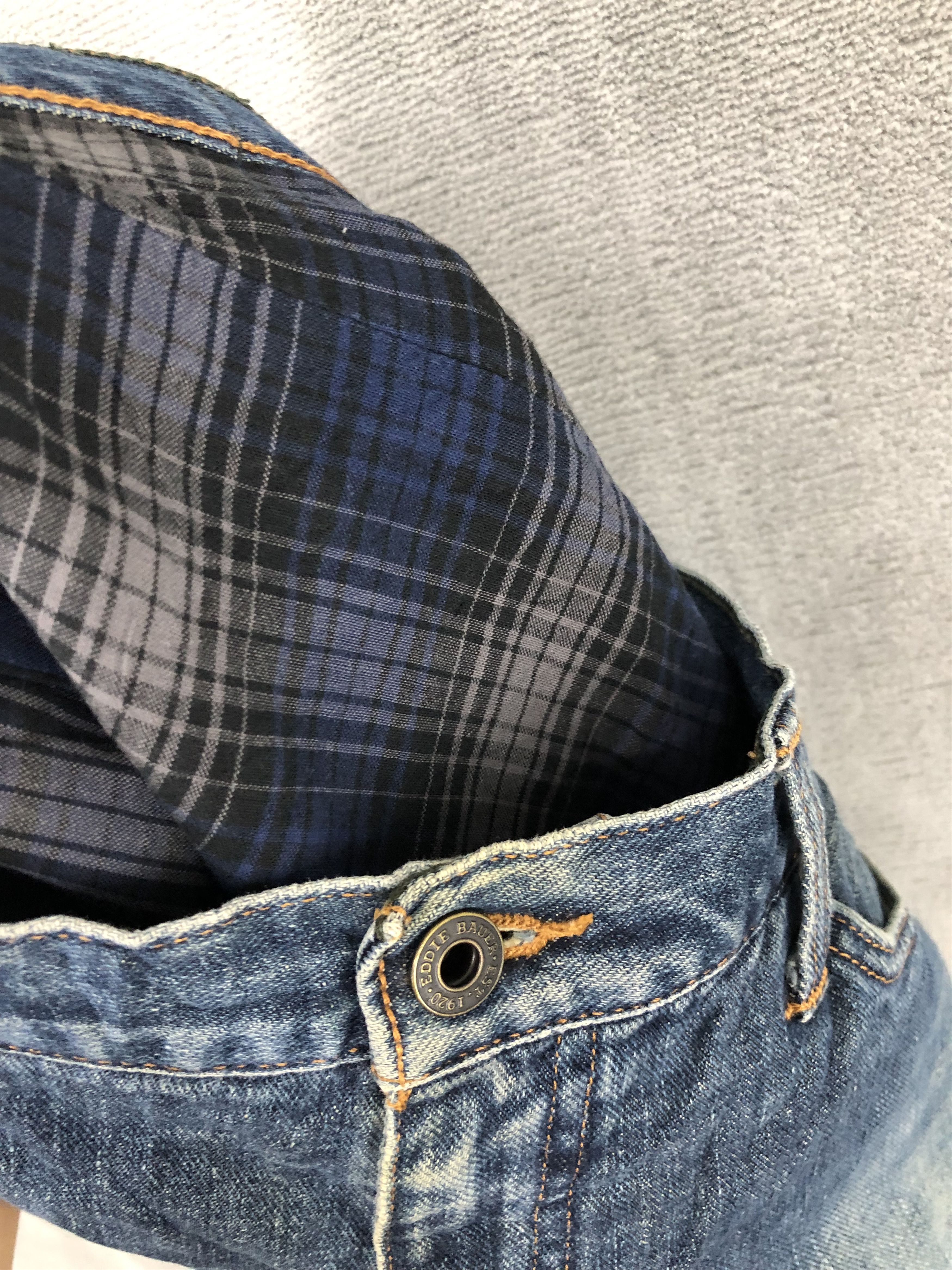 Jean × Vintage Vintage Eddie Bauer Distressed Denim Jean Size US 34 / EU 50 - 10 Thumbnail