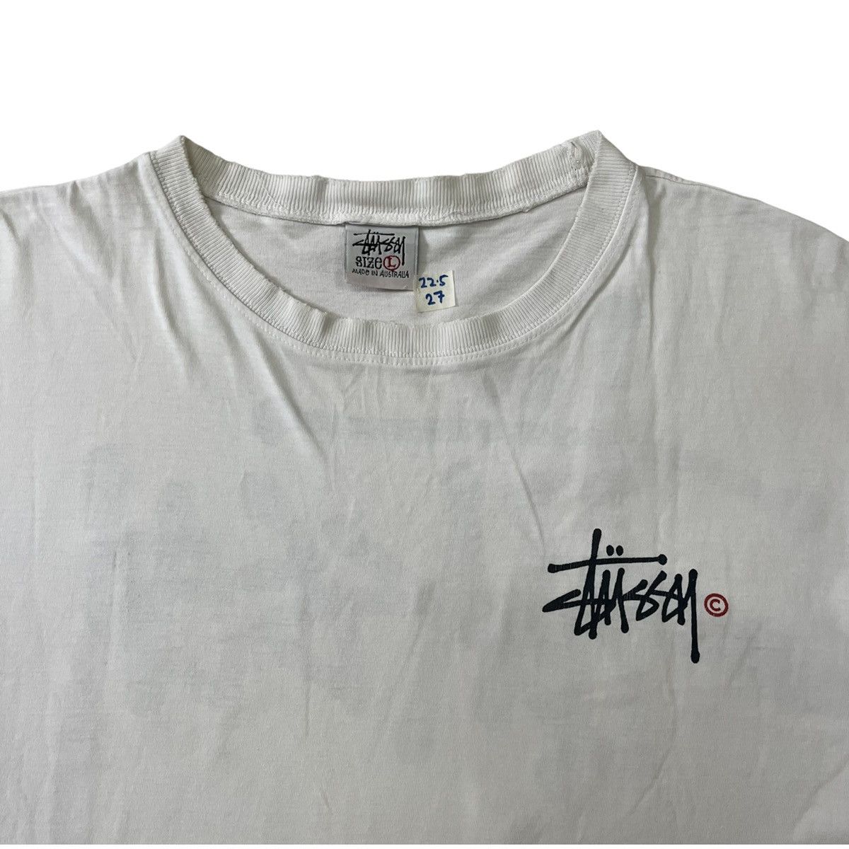 Stussy Vintage 90s Stussy Distressed / 90s Stussy Basic Logo Size US L / EU 52-54 / 3 - 4 Thumbnail