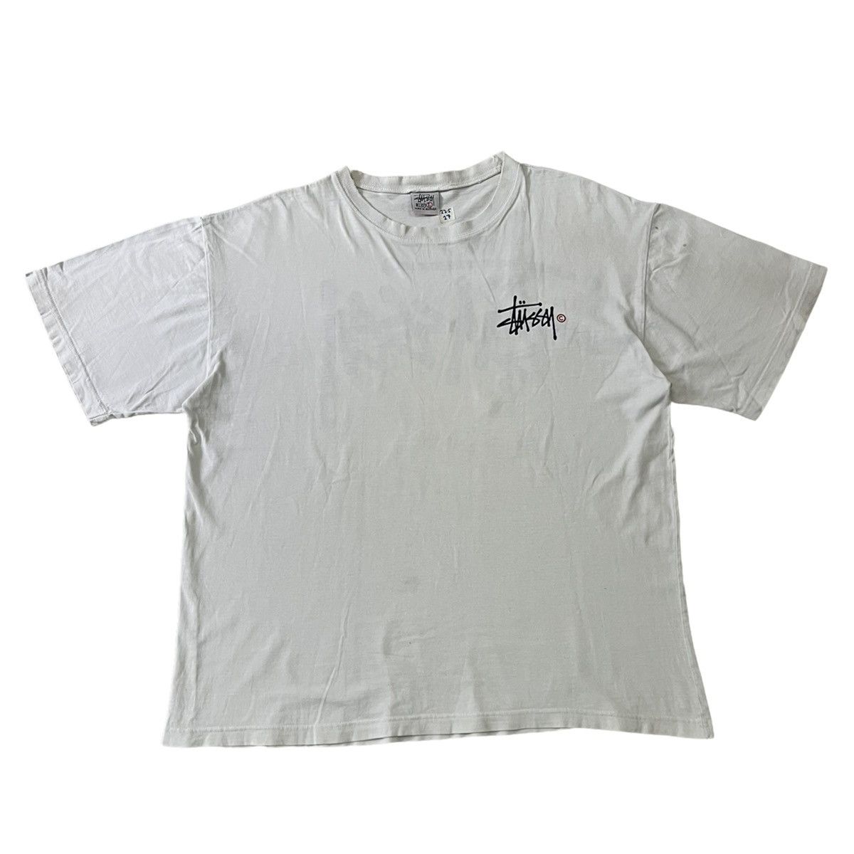 Stussy Vintage 90s Stussy Distressed / 90s Stussy Basic Logo Size US L / EU 52-54 / 3 - 2 Thumbnail