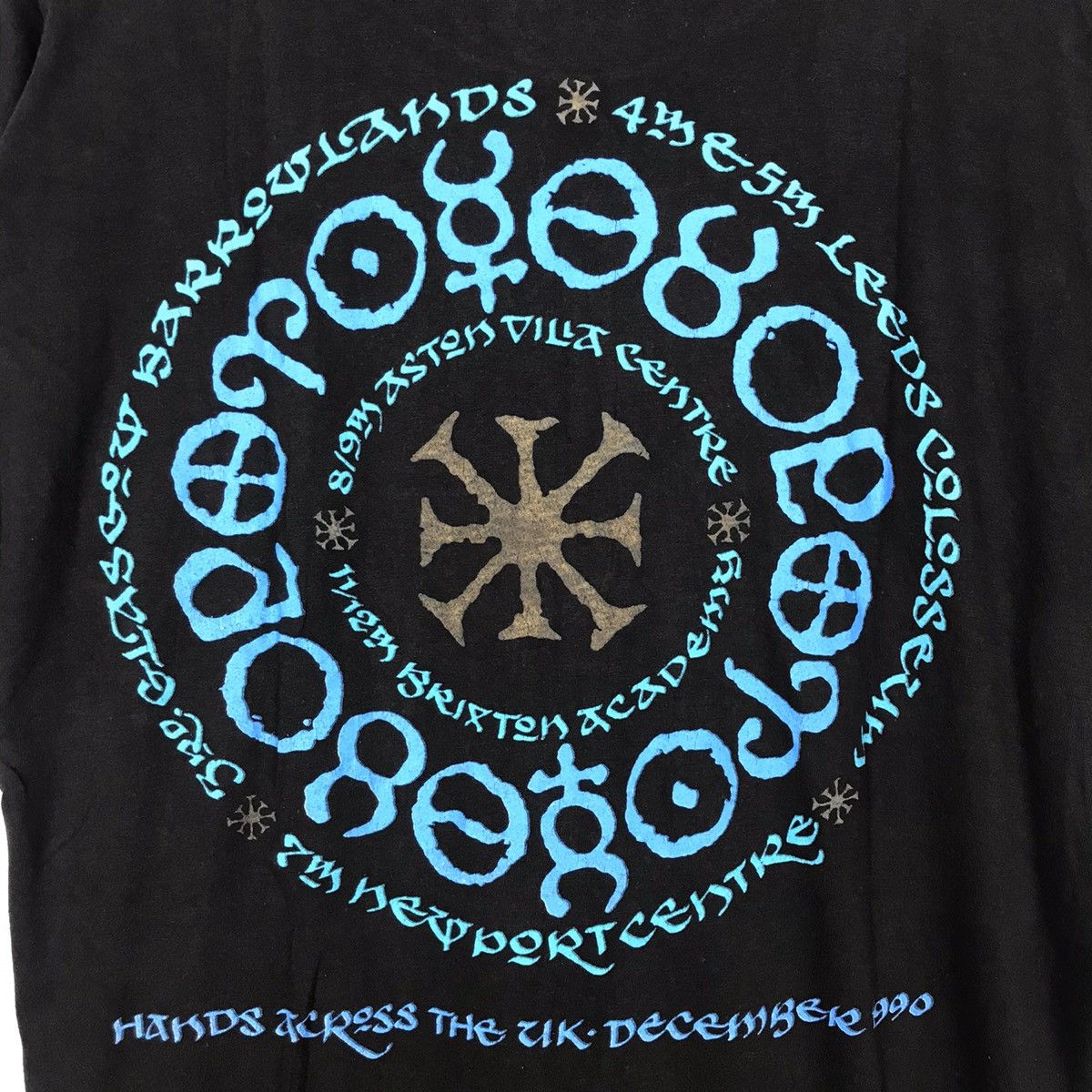 Band Tees Dry rot Vintage 90s The Mission Hand Across The UK Tour Size US L / EU 52-54 / 3 - 5 Thumbnail
