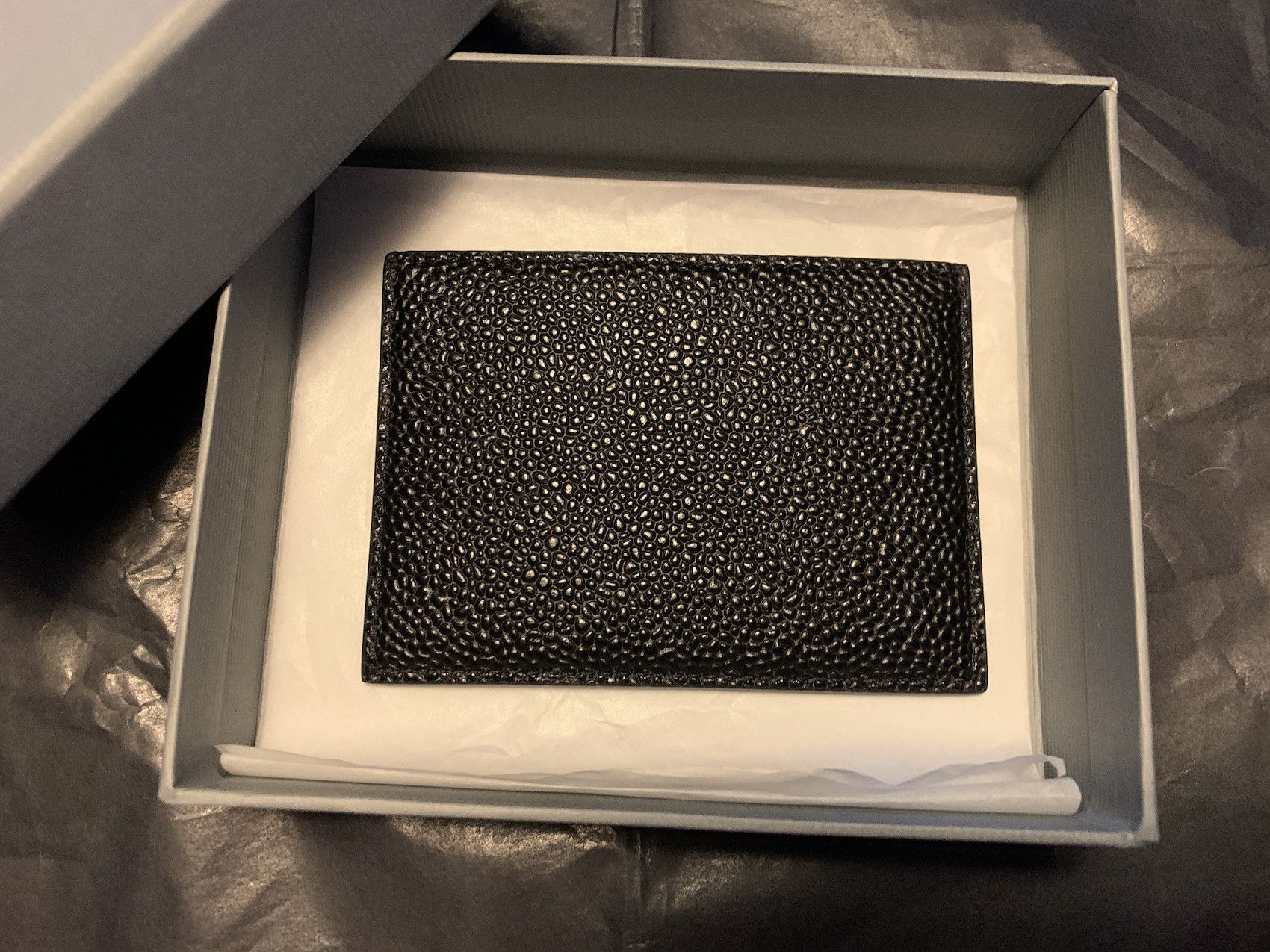 Thom Browne SS'19 Card Holder Pebble Grain Leather Size ONE SIZE - 3 Thumbnail