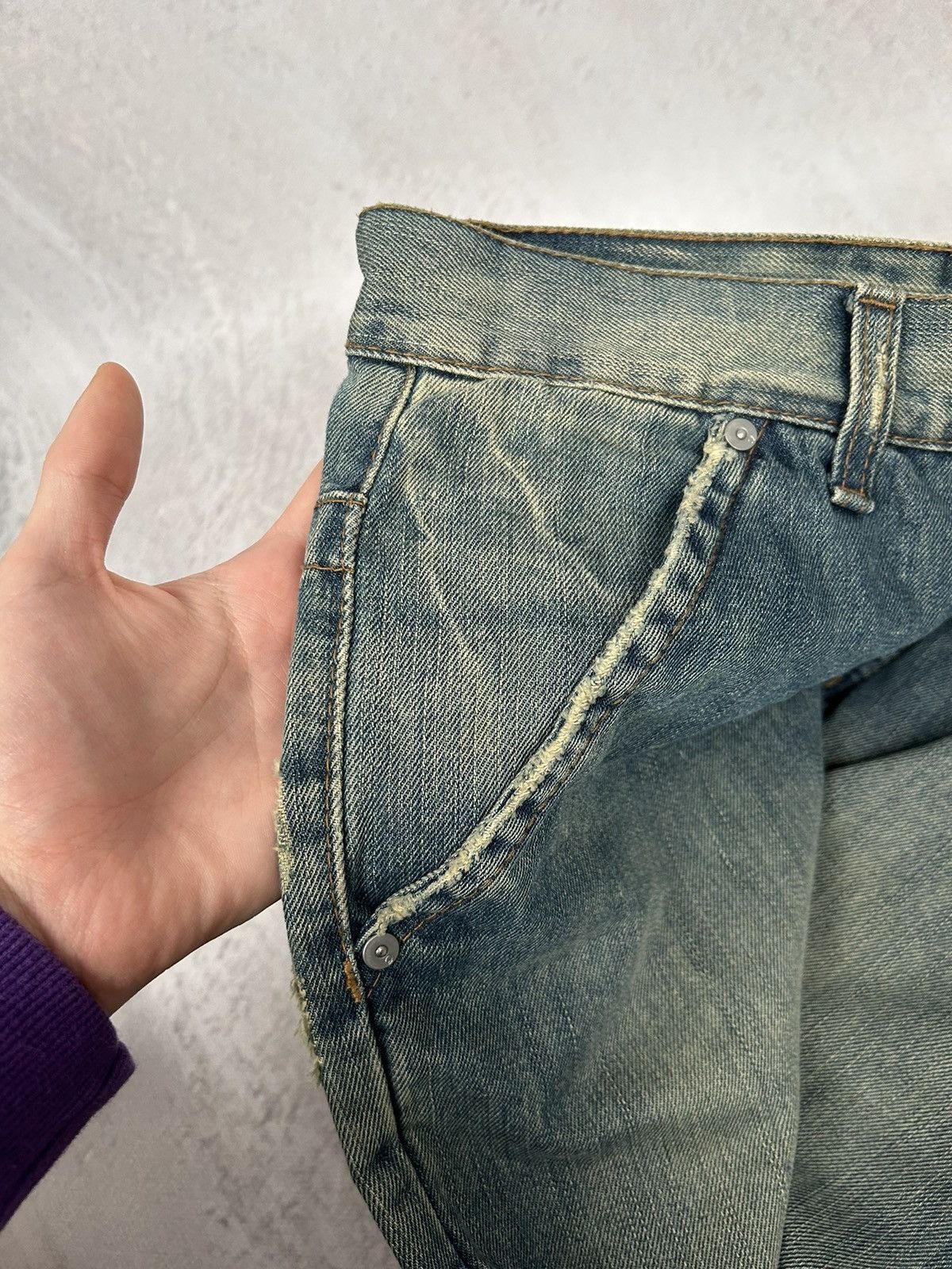 Marc O'Polo Vintage Marc O Polo Distressed Denim Pants Baggy Wide 90s Size US 34 / EU 50 - 6 Thumbnail