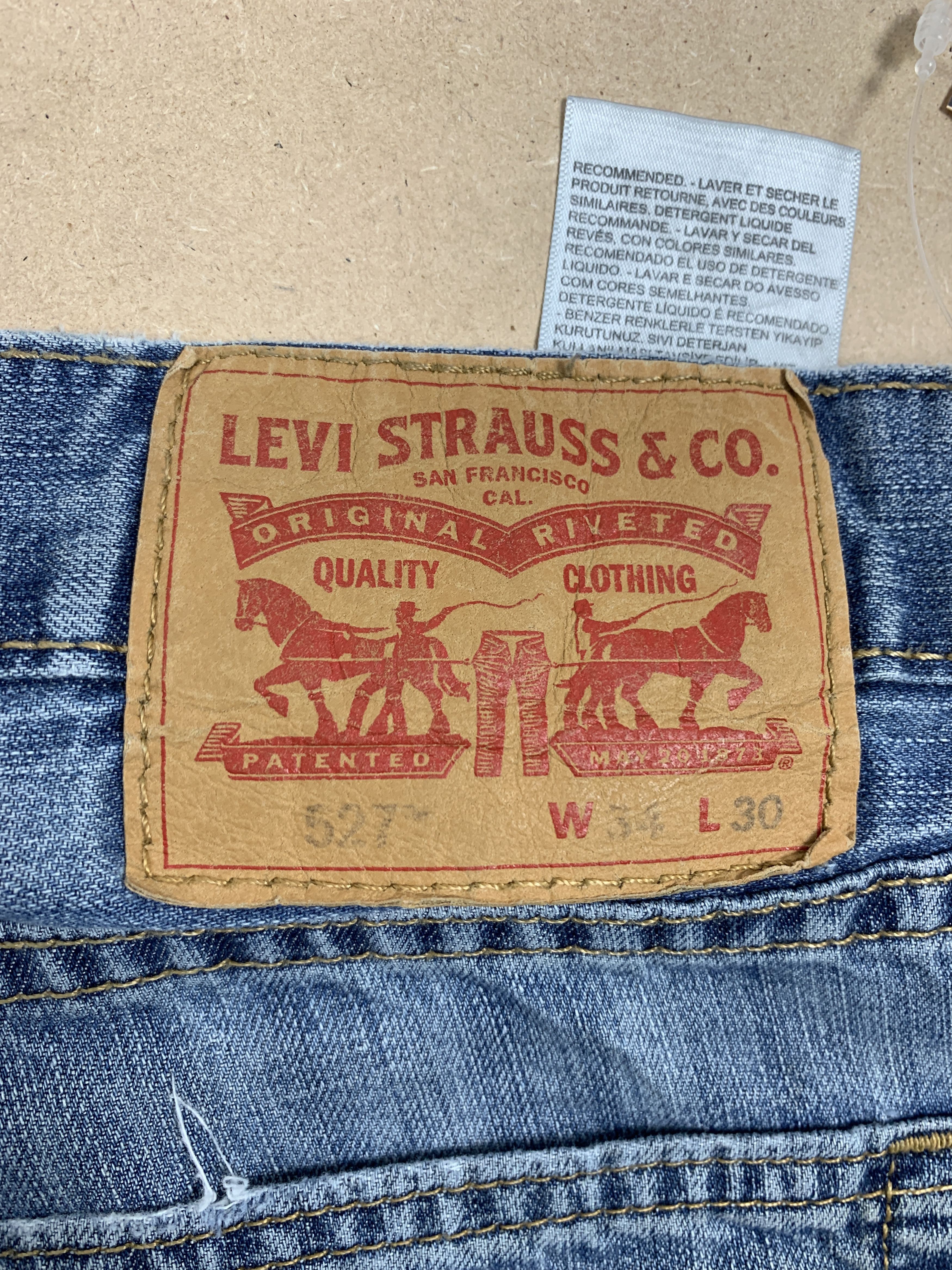 Levi's Vintage Levi's 527 Slim Bootcut Flared Faded Jeans P0097 Size US 34 / EU 50 - 7 Thumbnail