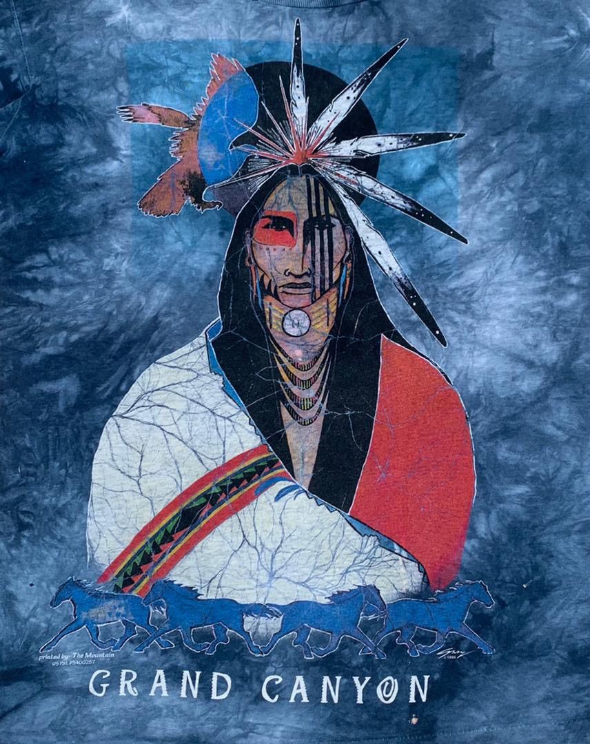 Vintage Vintage Tee D - 15 native american Size US XL / EU 56 / 4 - 2 Thumbnail