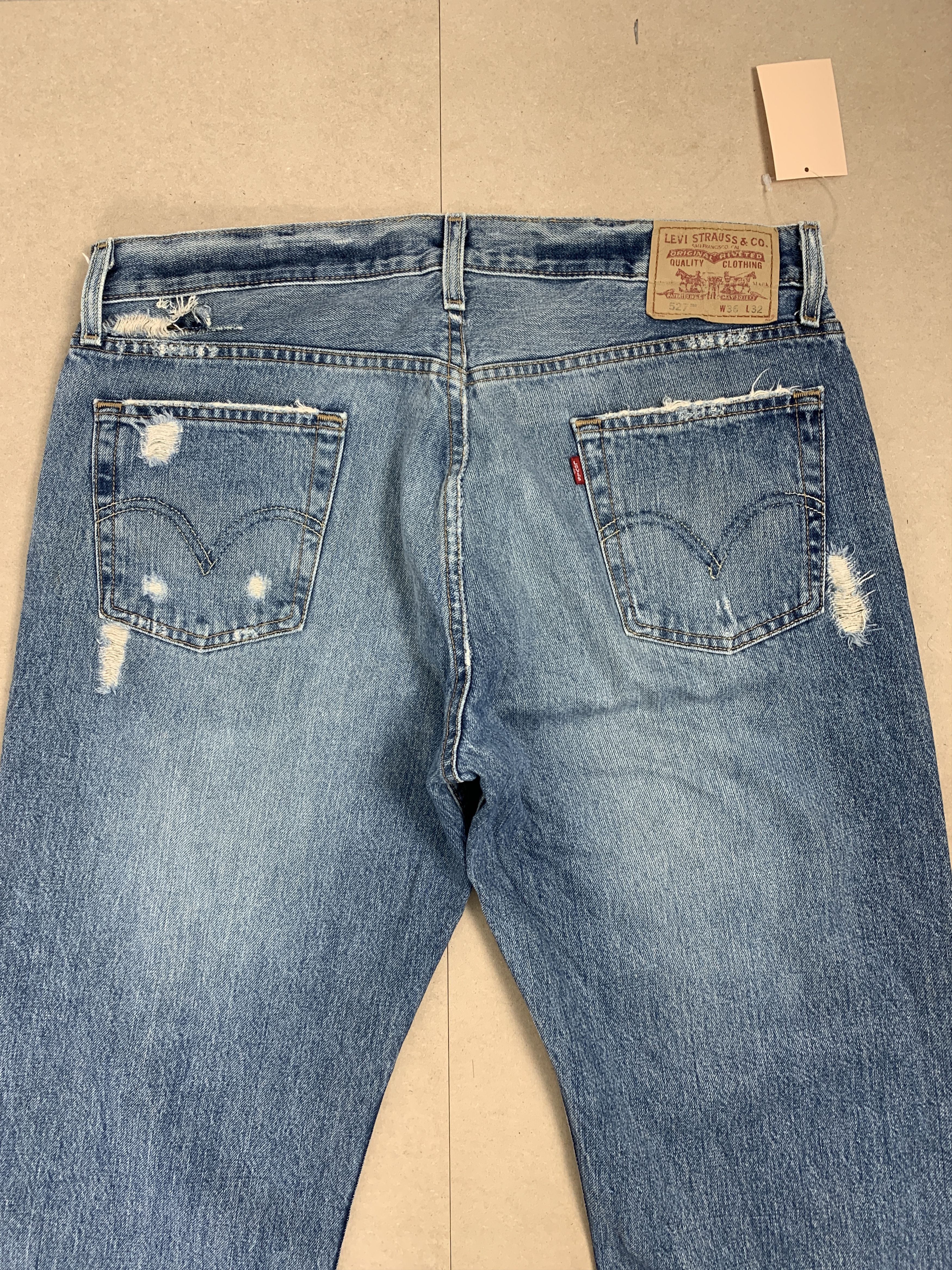 Levi's Vintage LEVIS 527 Flared Bootcut Distressed Jeans P0193 Size US 36 / EU 52 - 12 Thumbnail
