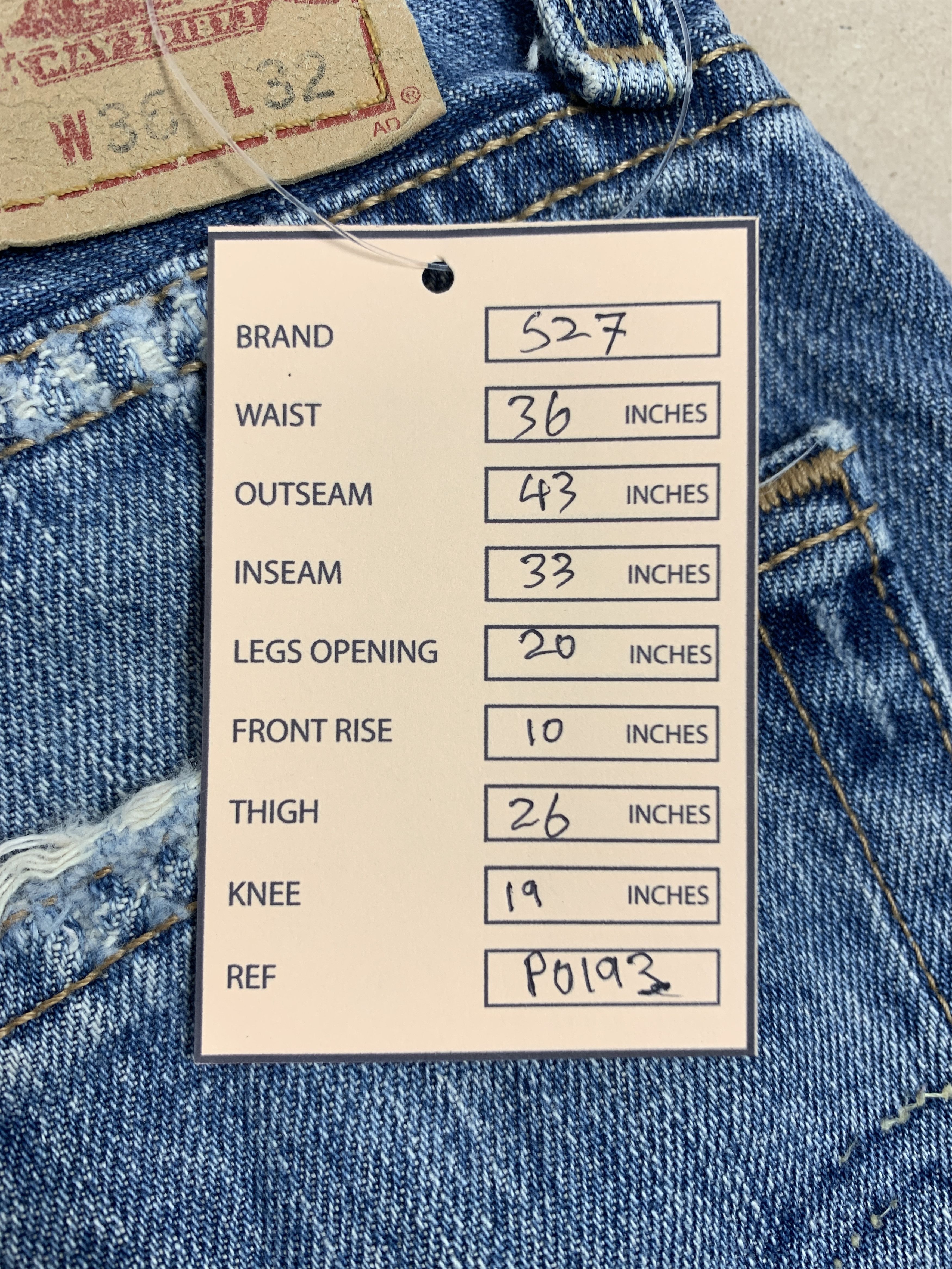 Levi's Vintage LEVIS 527 Flared Bootcut Distressed Jeans P0193 Size US 36 / EU 52 - 25 Thumbnail