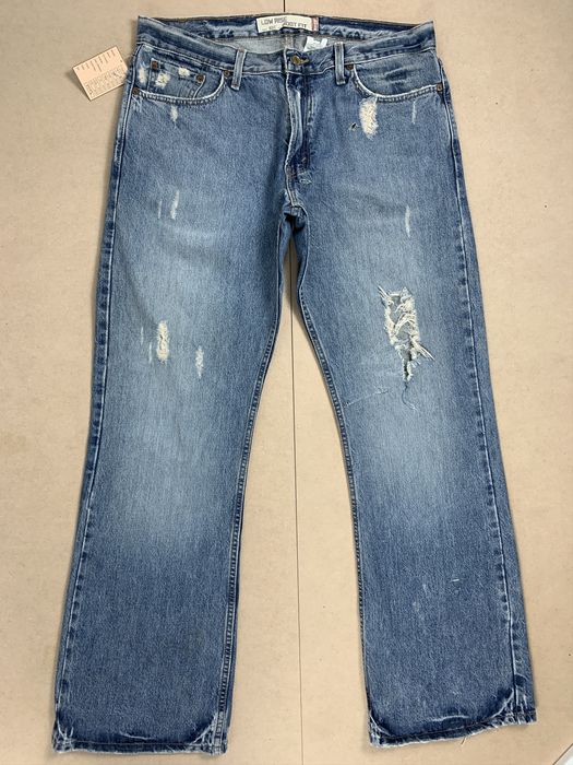 Vintage Vintage LEVIS 527 Flared Bootcut Faded Distressed Mid Wash ...