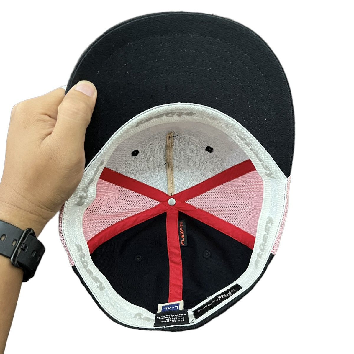 Stussy Stussy Headgear Flexfit Blackpink with black on black logo Size ONE SIZE - 6 Thumbnail