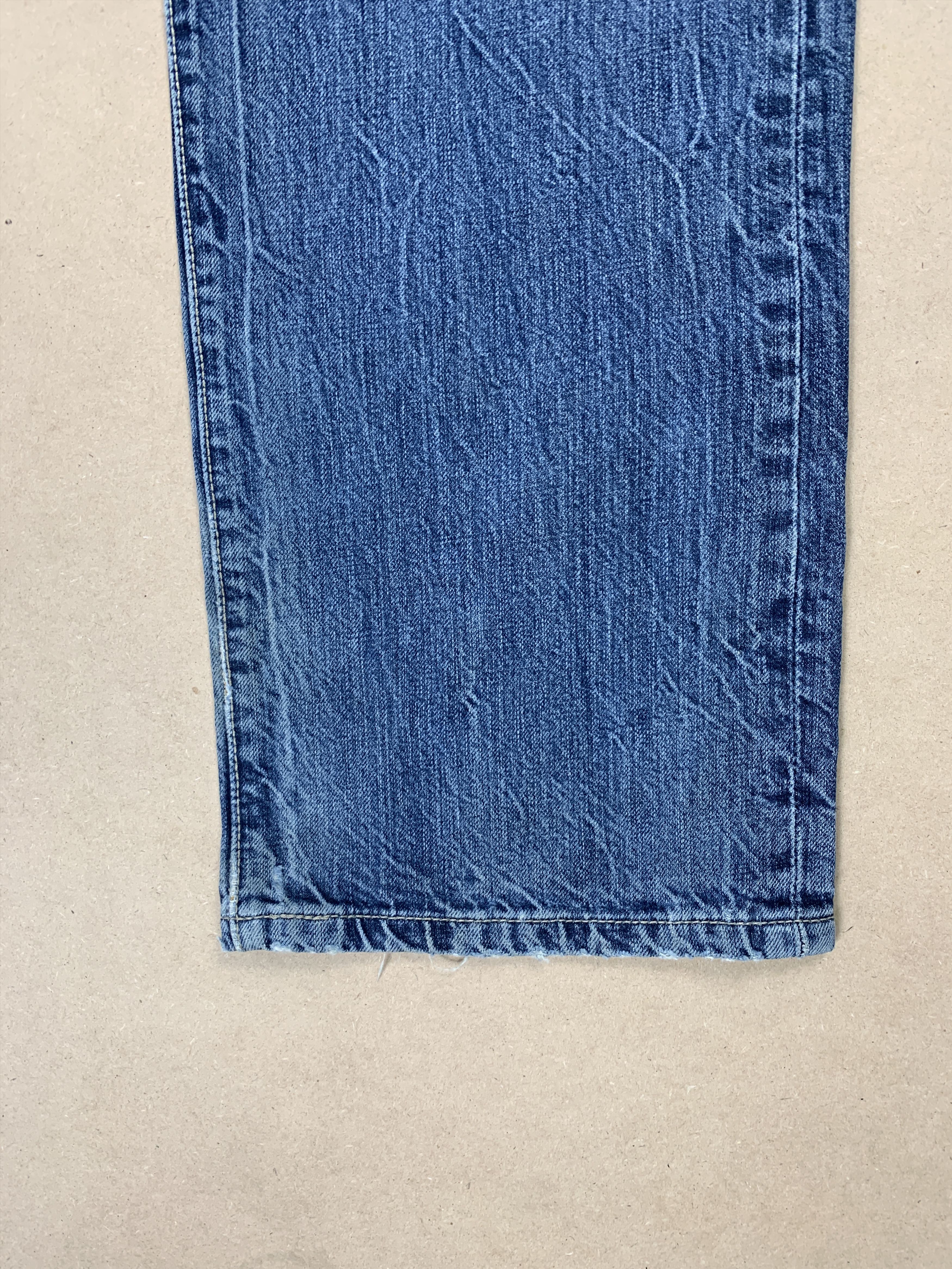 Levi's Vintage 90s Levis 501 Straight Cut Distressed Jeans P0260 Size US 34 / EU 50 - 3 Thumbnail