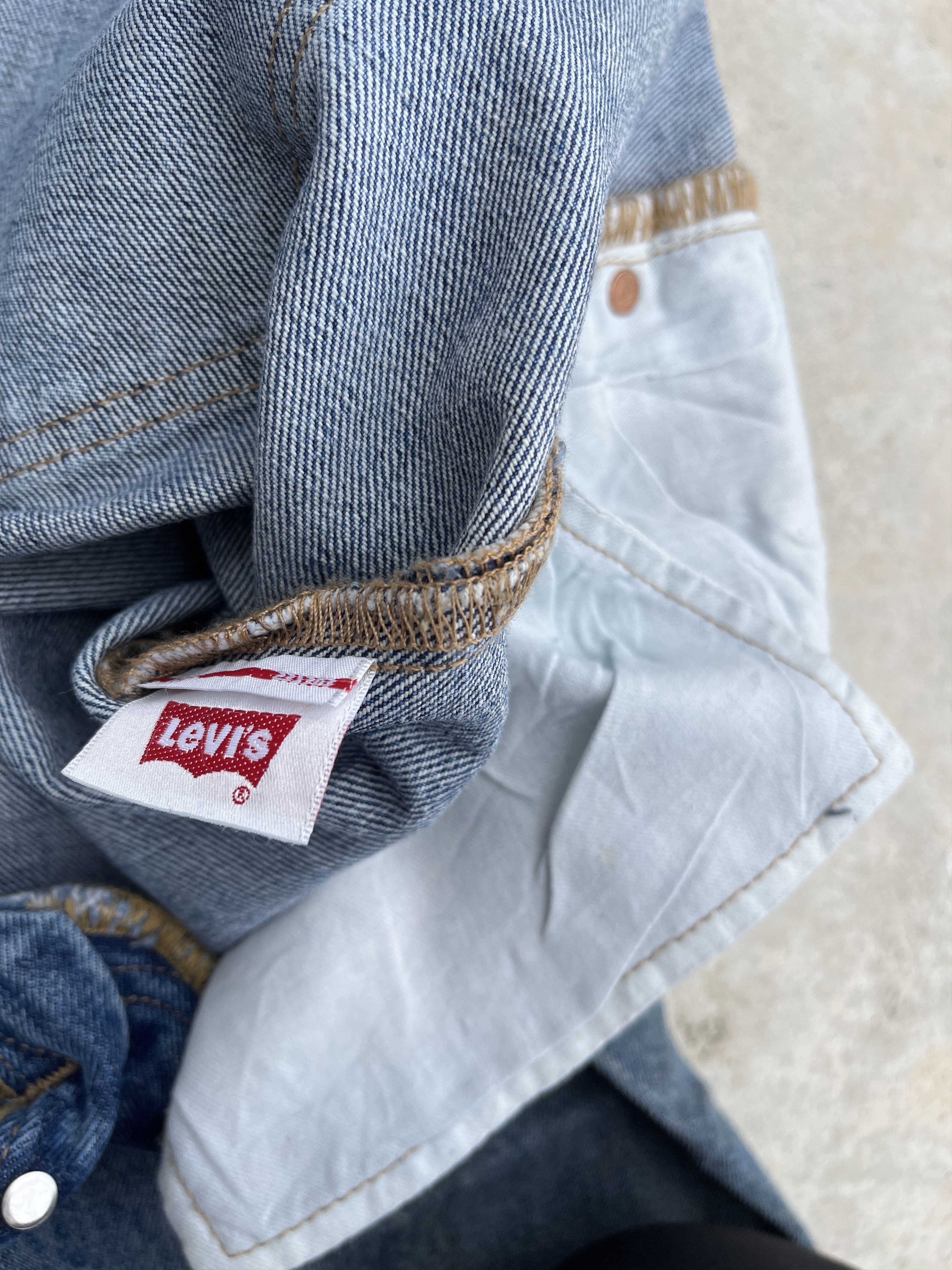 Levi's Vintage Levis 501 Distressed Jeans - J262 Size US 34 / EU 50 - 8 Thumbnail
