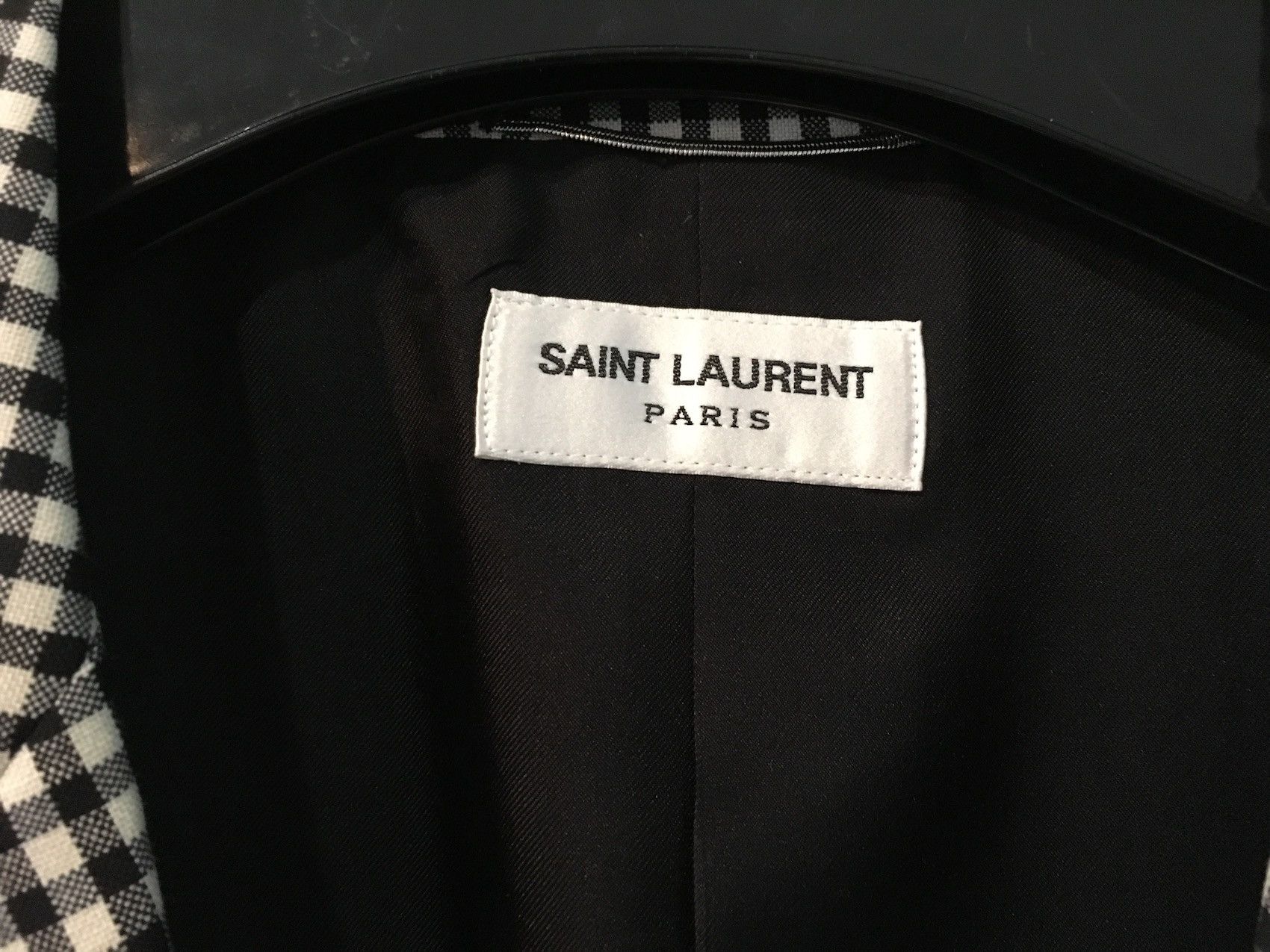 Hedi Slimane × Saint Laurent Paris SS'16 Gingham Blazer Size 42R - 4 Thumbnail