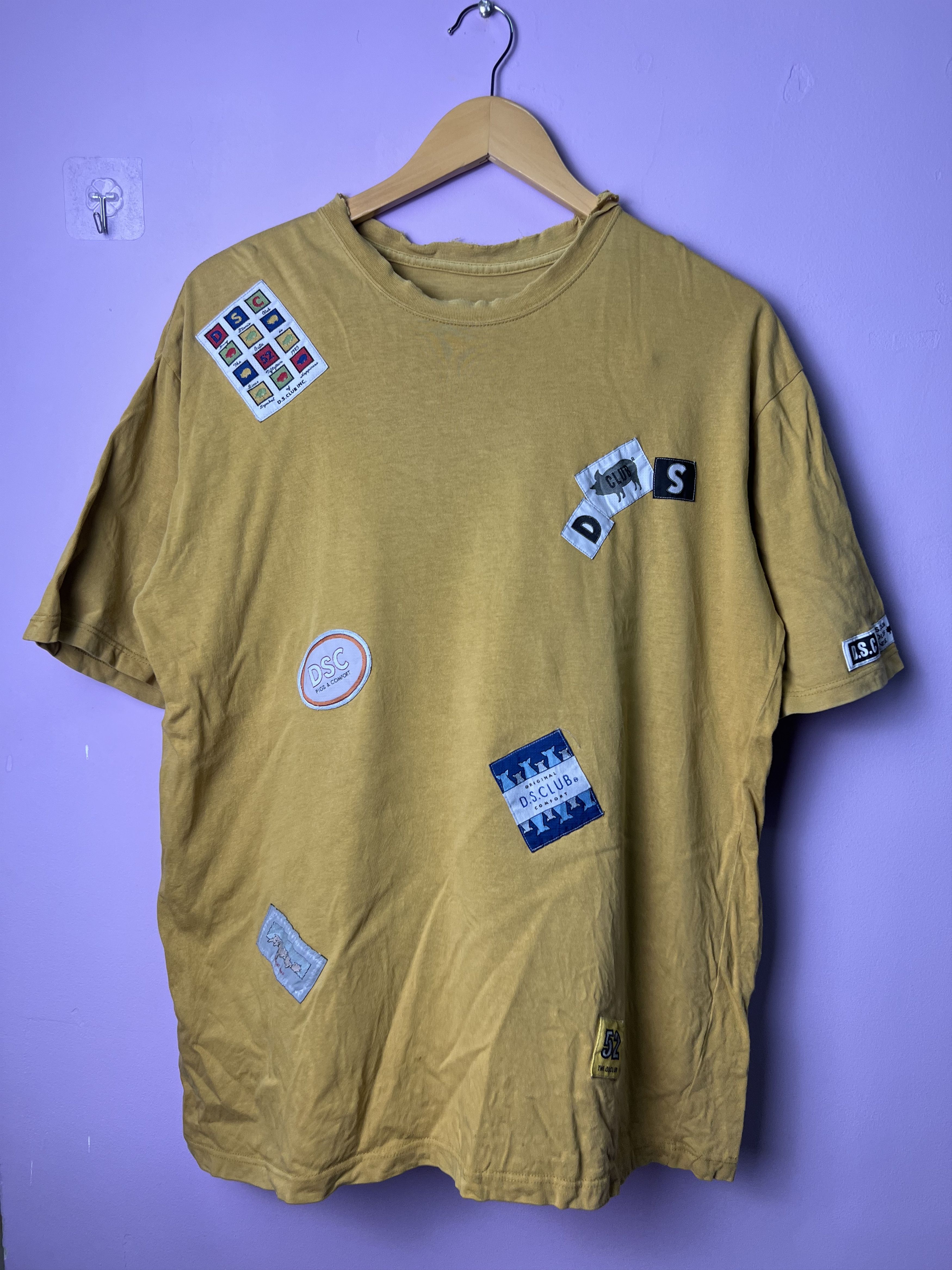 Japanese Brand 🔥Distressed Rare Drugs Store Club Patches Tees Size US M / EU 48-50 / 2 - 1 Thumbnail
